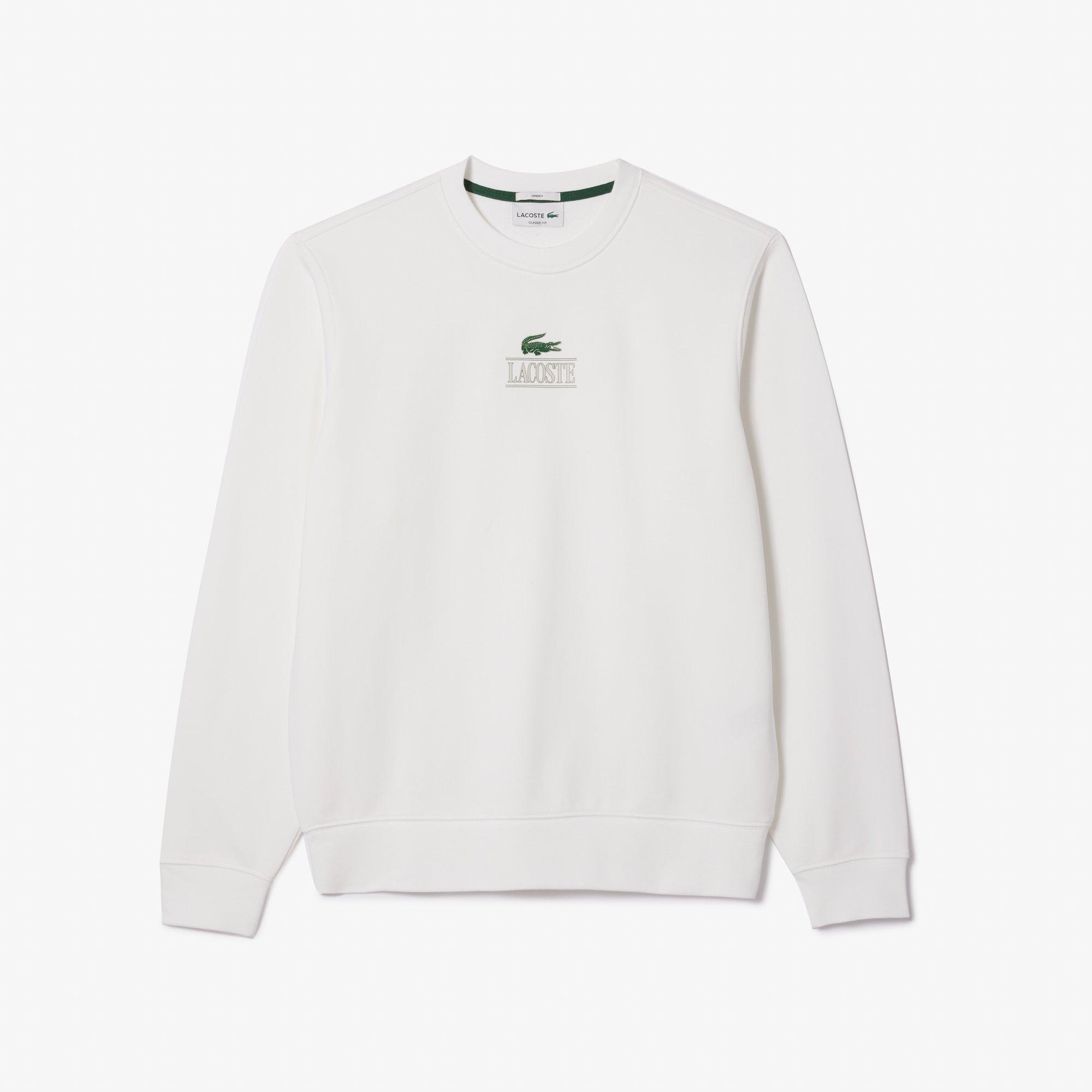 White - Lacoste - Vintage Style Sweatshirt - 5