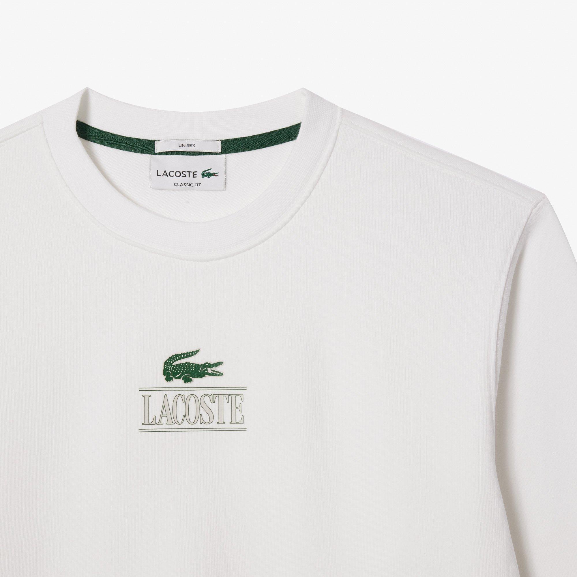 White - Lacoste - Vintage Style Sweatshirt - 6