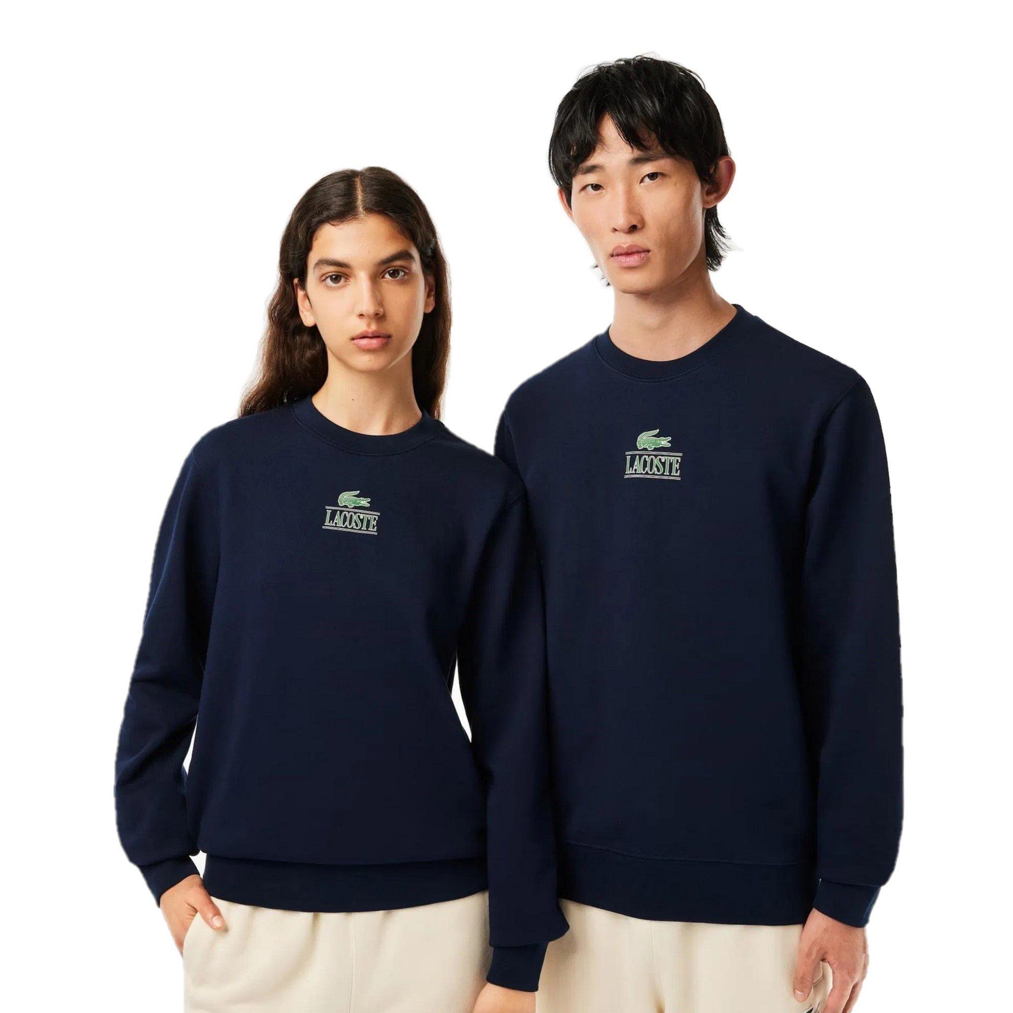 Navy Blue - Lacoste - Vintage Style Sweatshirt - 1