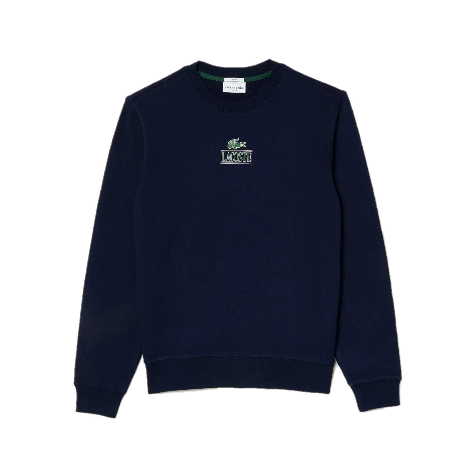 Navy Blue - Lacoste - Vintage Style Sweatshirt - 3