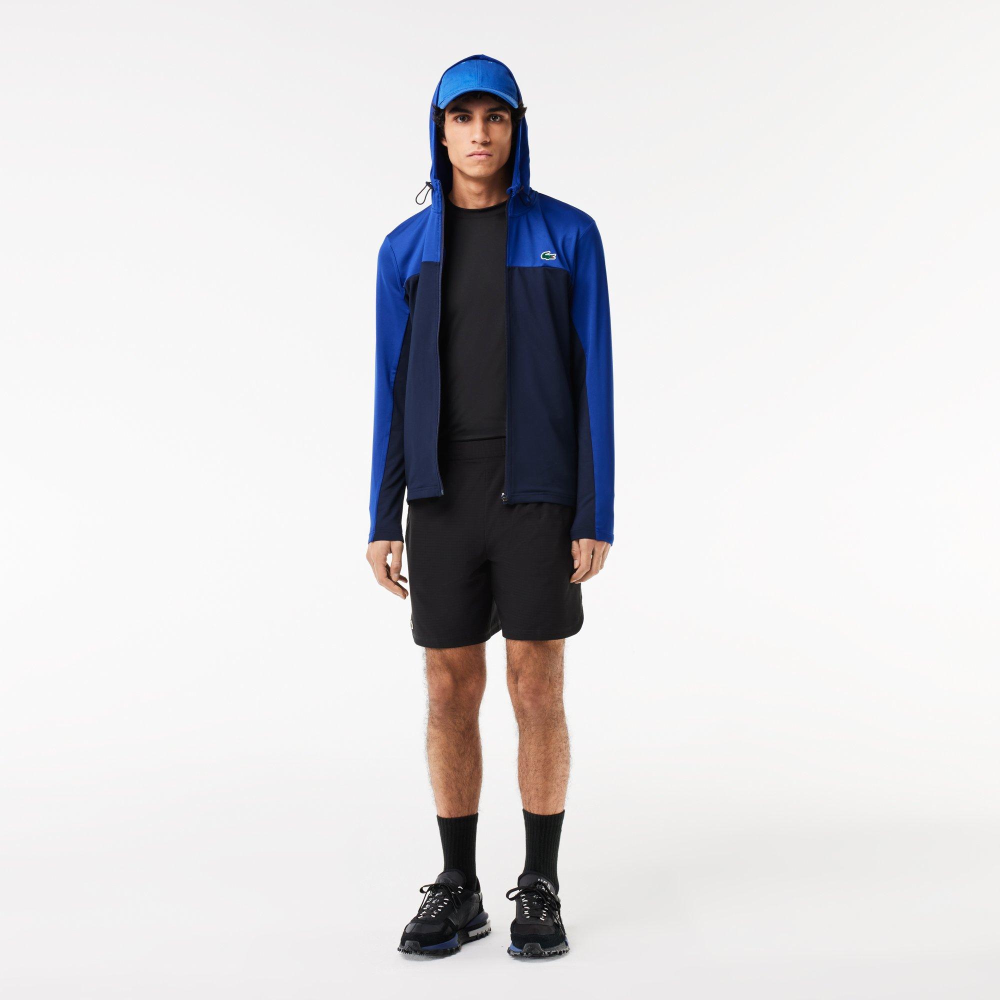 Captain/Nv Blue - Lacoste - Men's Ultra Dry Full Zip Hoodie - 1