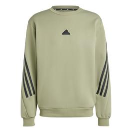 adidas Future Icons 3 Stripes Crew Sweatshirt Mens