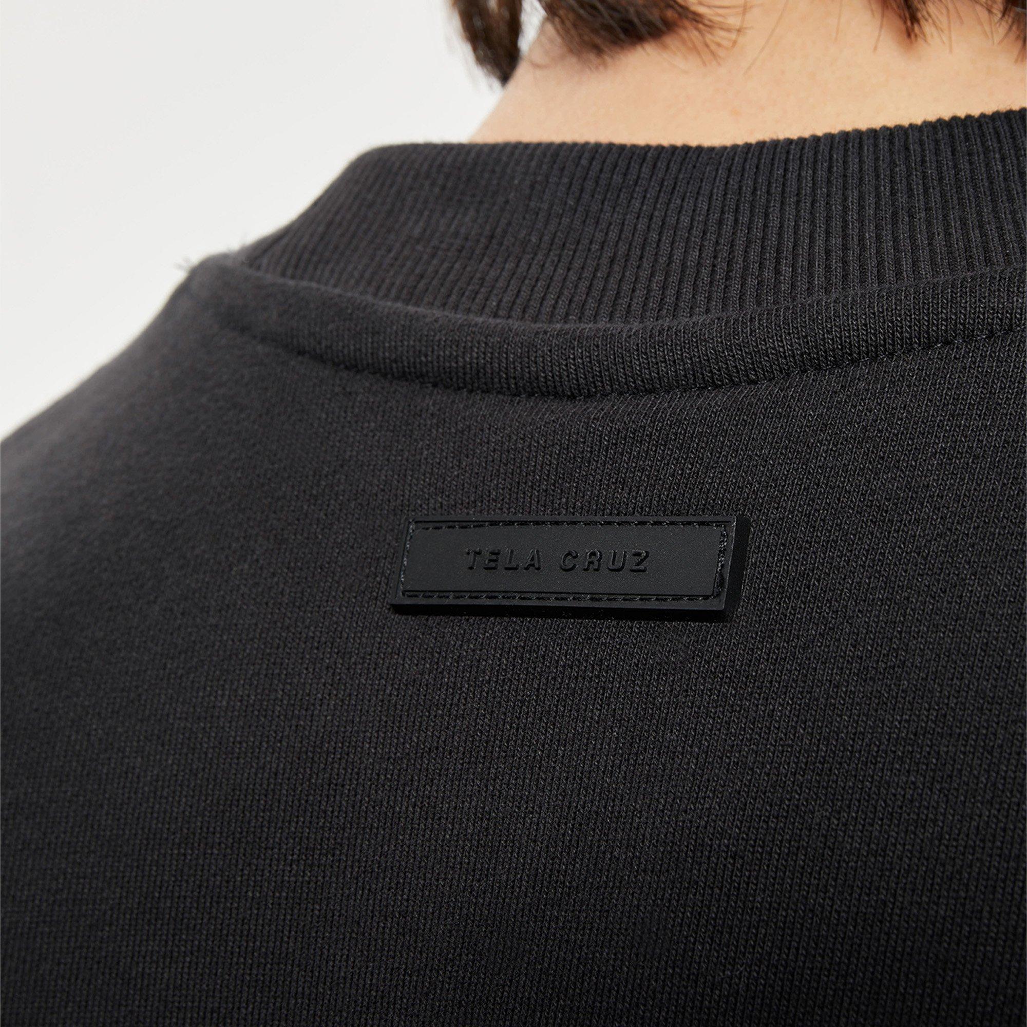 Black - Tela Cruz - Men's Studio Crew Sweatshirt - 5
