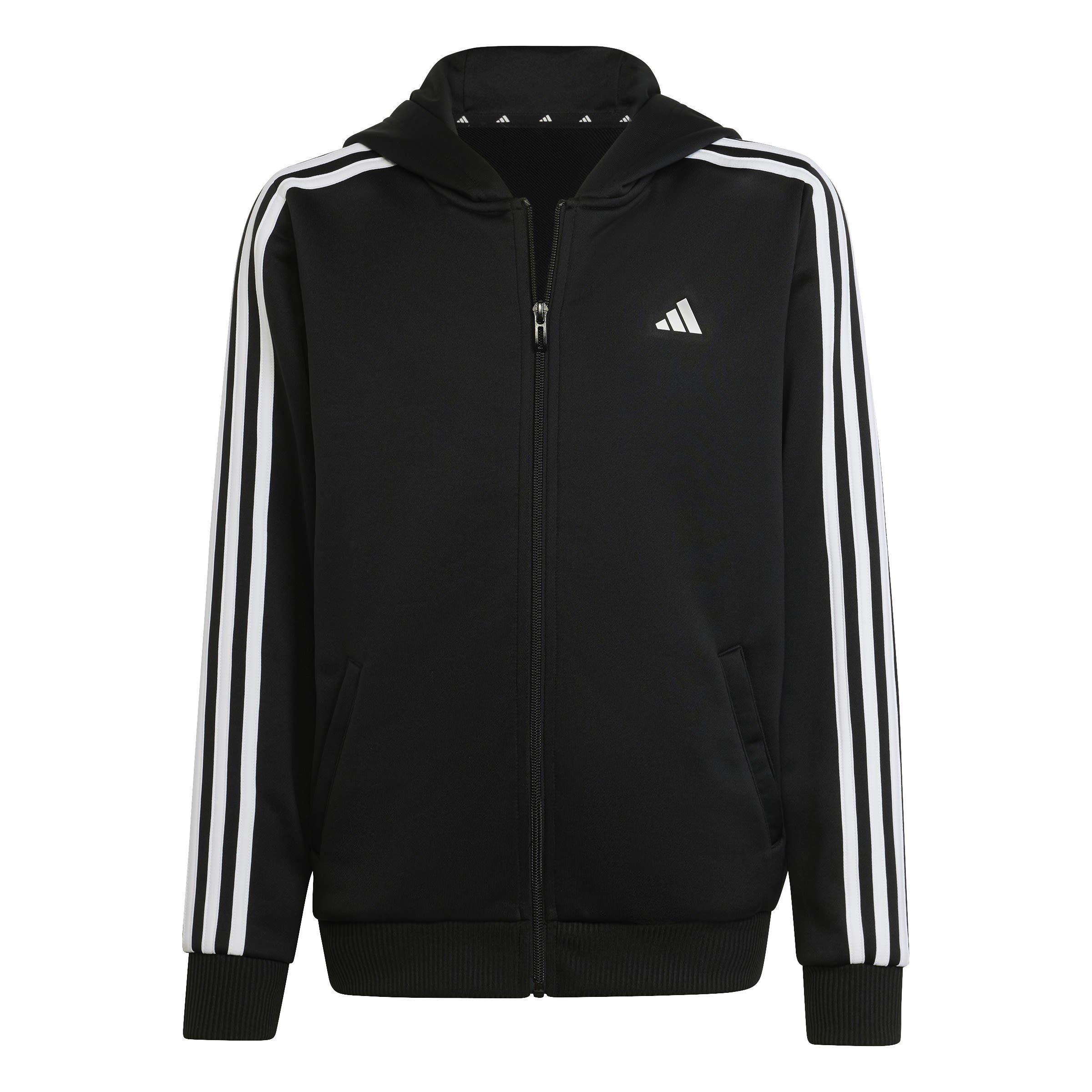 adidas adidas Train Essentials AEROREADY 3 Stripes Regular Fit Full Zip Hoodie Zip Hoodies Sports Direct