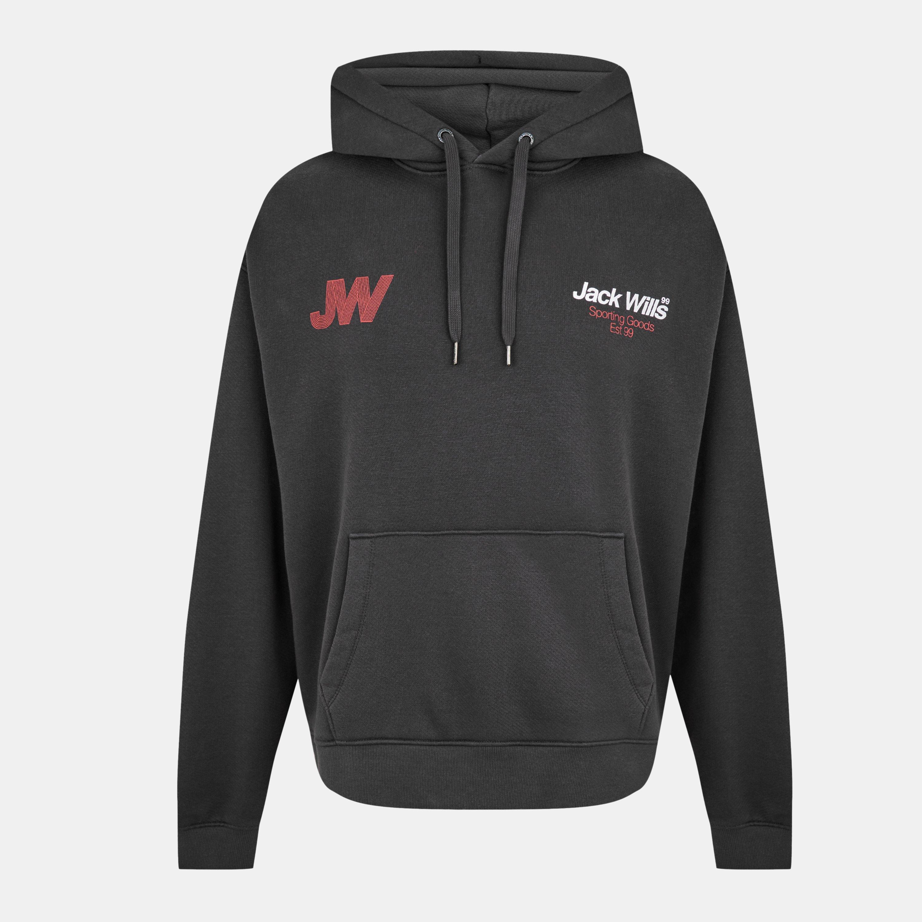 Forged Iron - Jack Wills - Men's JW Blur Graphic Hoodie - 1