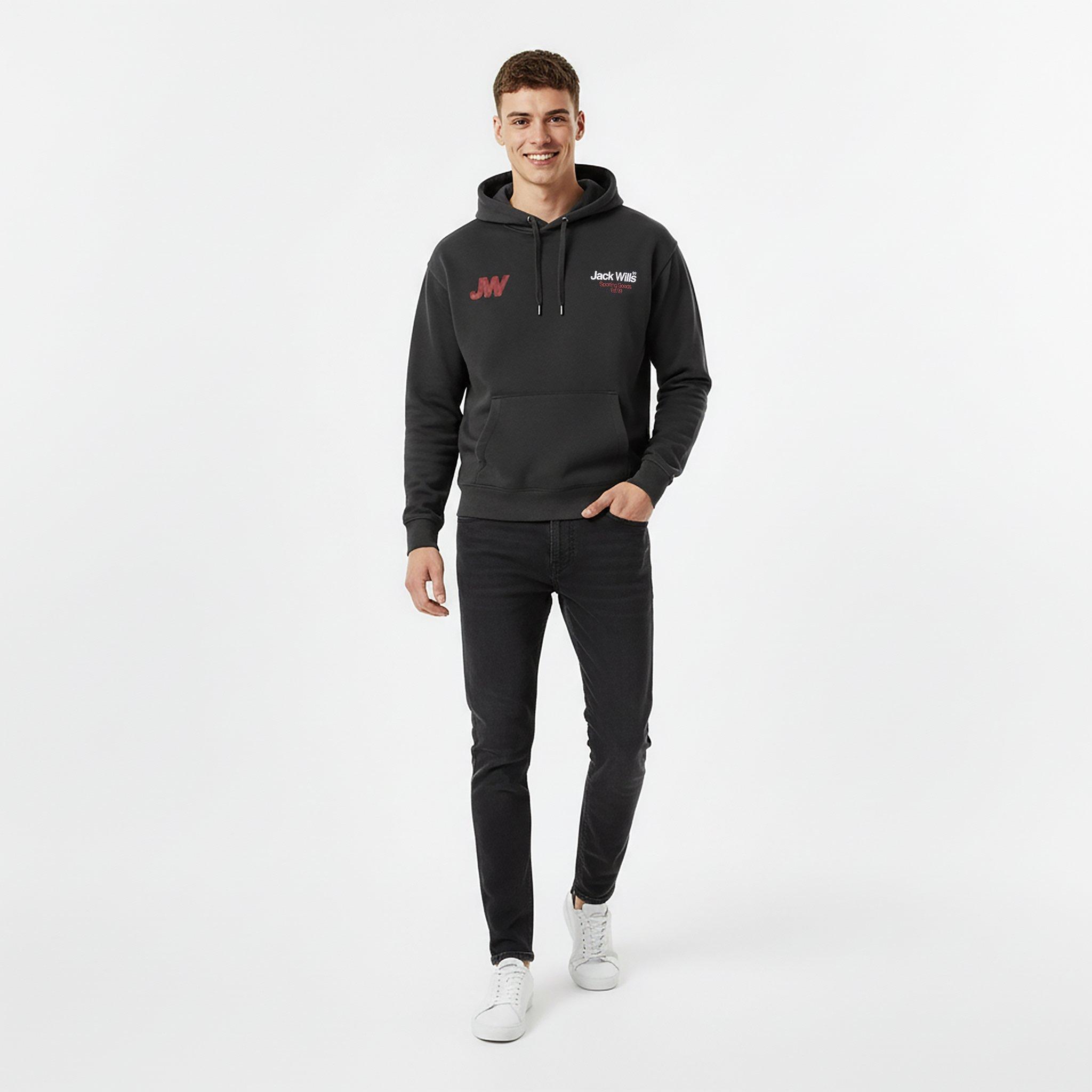 Forged Iron - Jack Wills - JW Blur Graphic Hoodie - 5