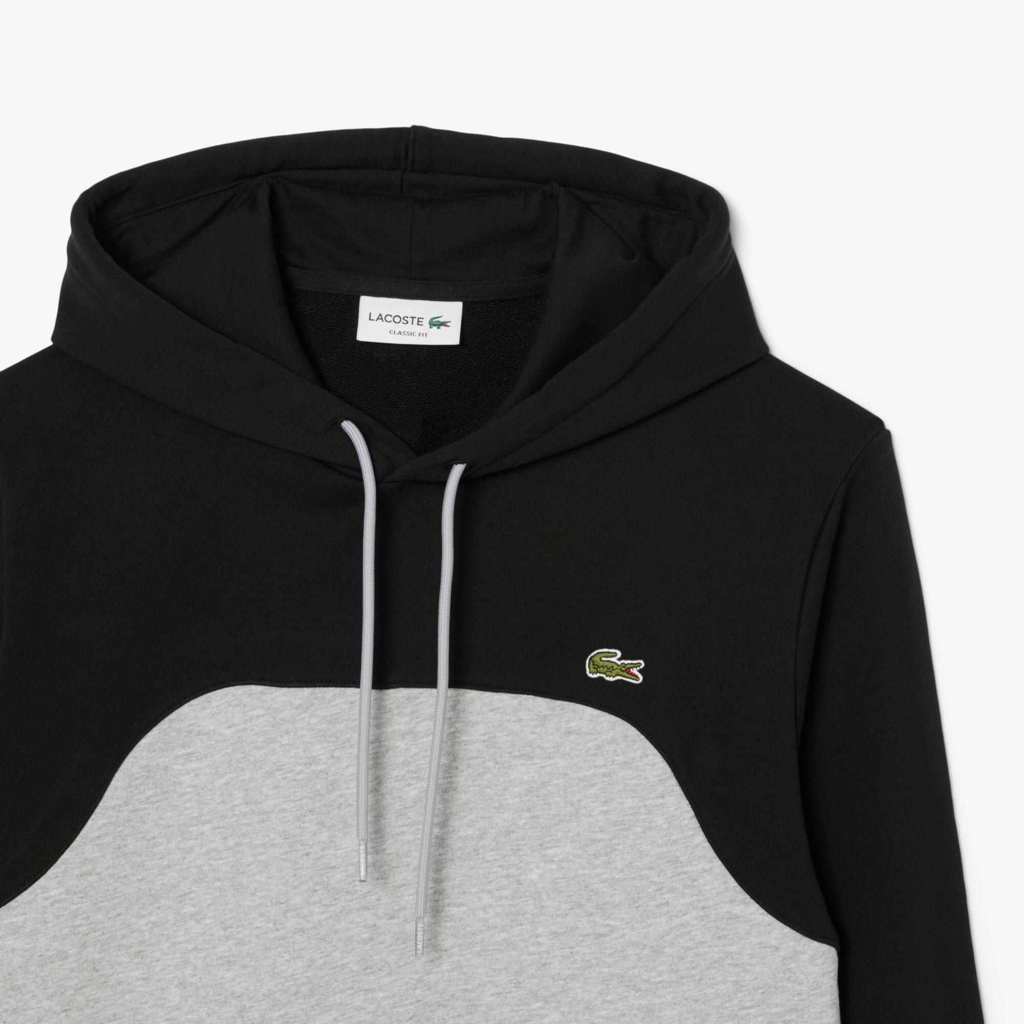 Black LY3 - Lacoste - Men's Colour Block Over-The-Head Hoodie - 10