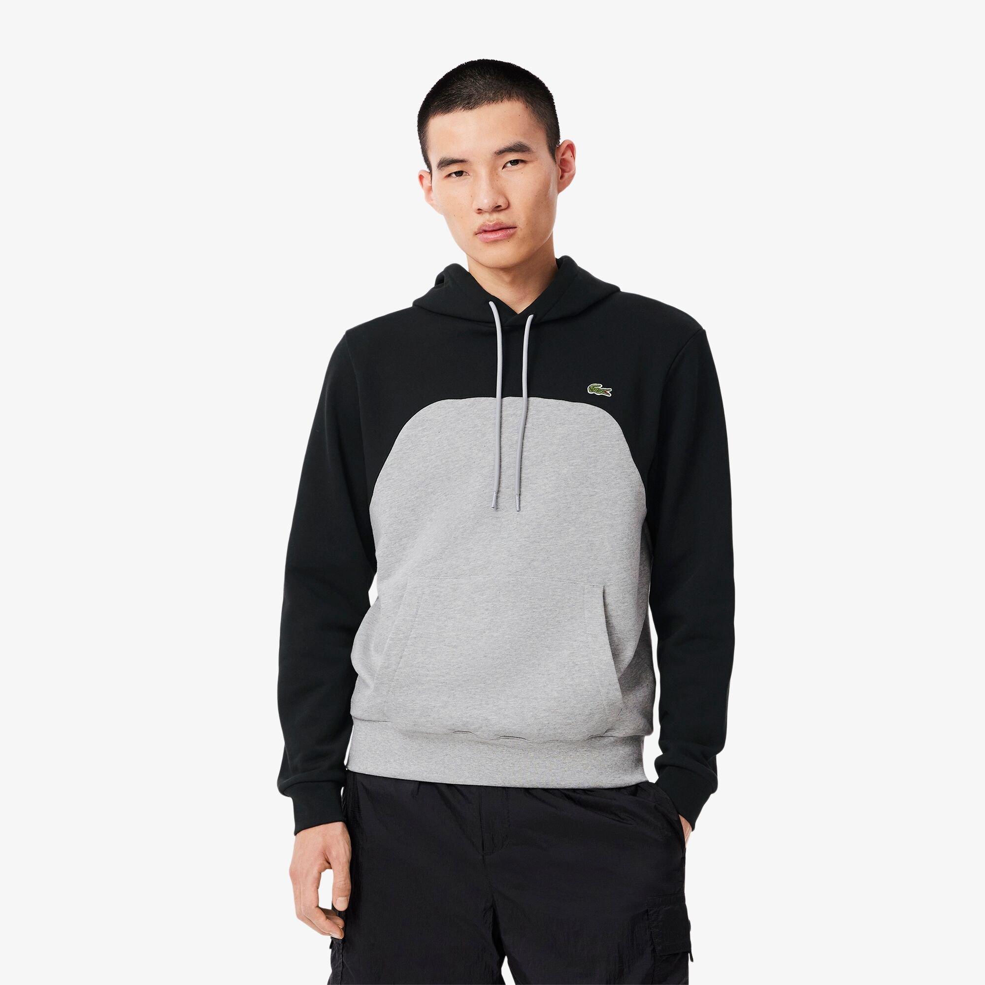 Black LY3 - Lacoste - Men's Colour Block Over-The-Head Hoodie - 3