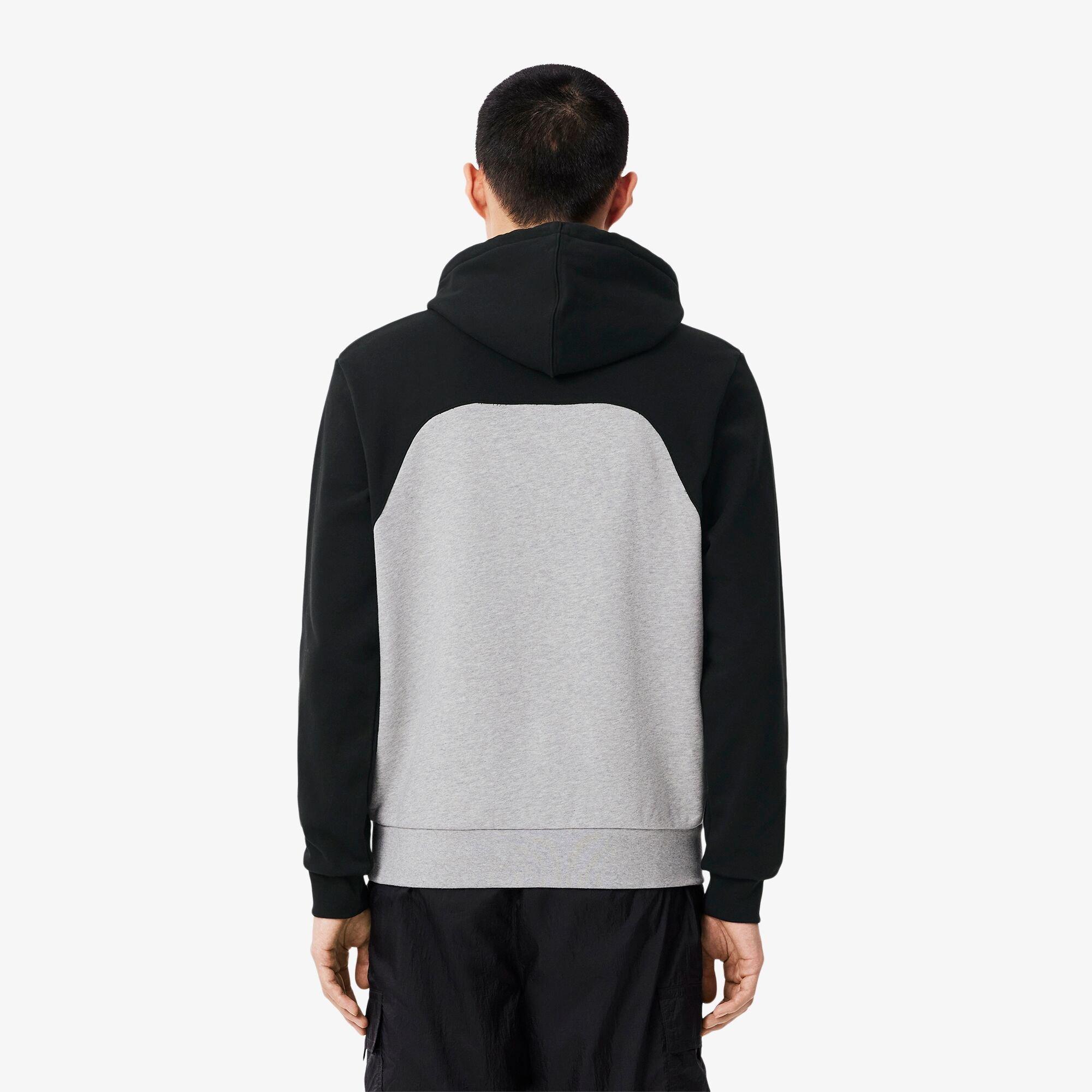 Black LY3 - Lacoste - Men's Colour Block Over-The-Head Hoodie - 4