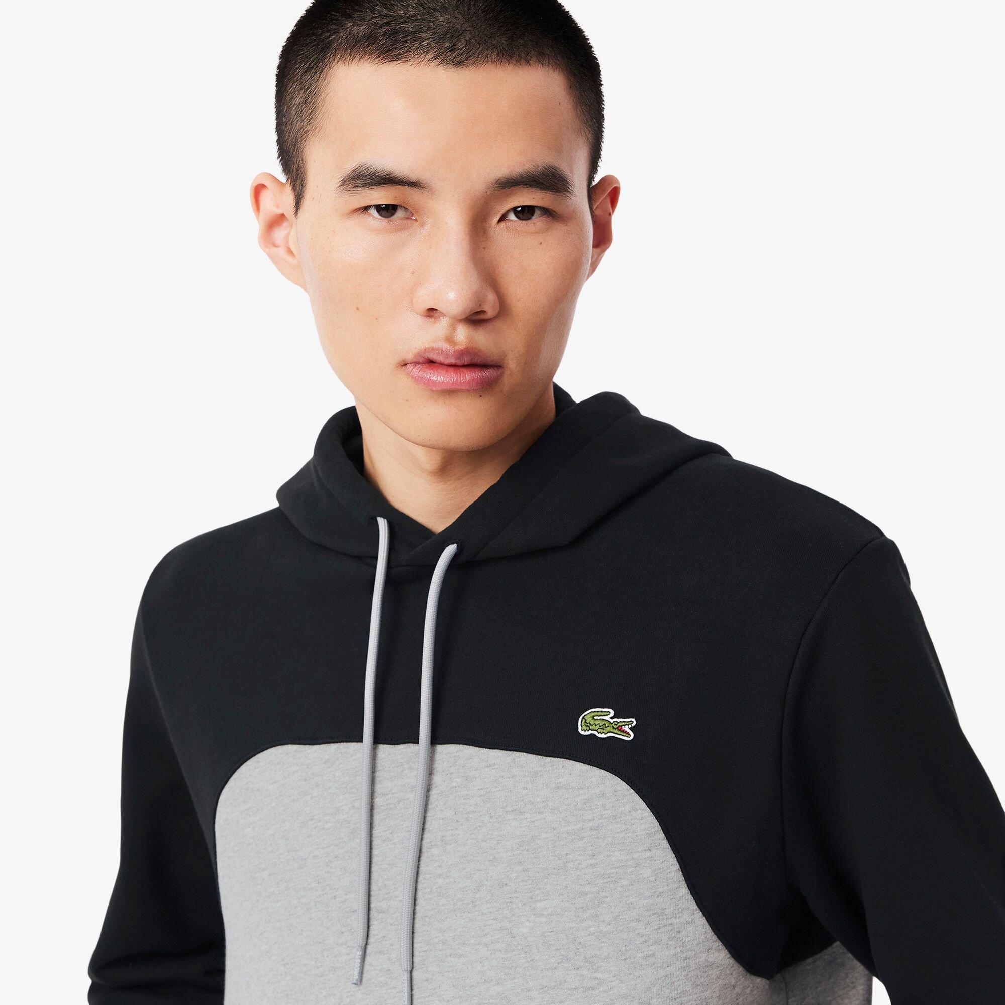 Black LY3 - Lacoste - Men's Colour Block Over-The-Head Hoodie - 5