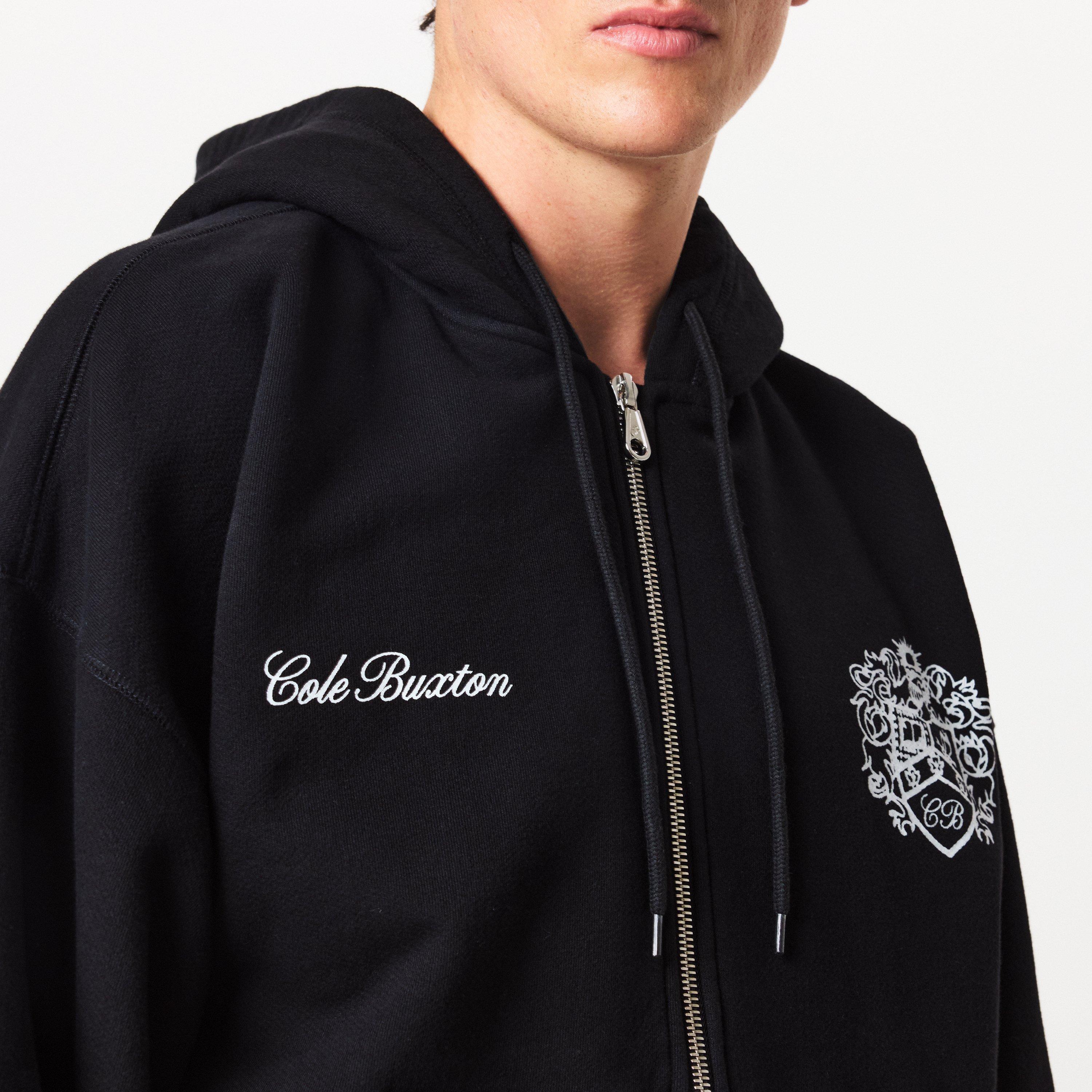 Black - Cole Buxton - Men's Colligate Zip Hoodie - 5