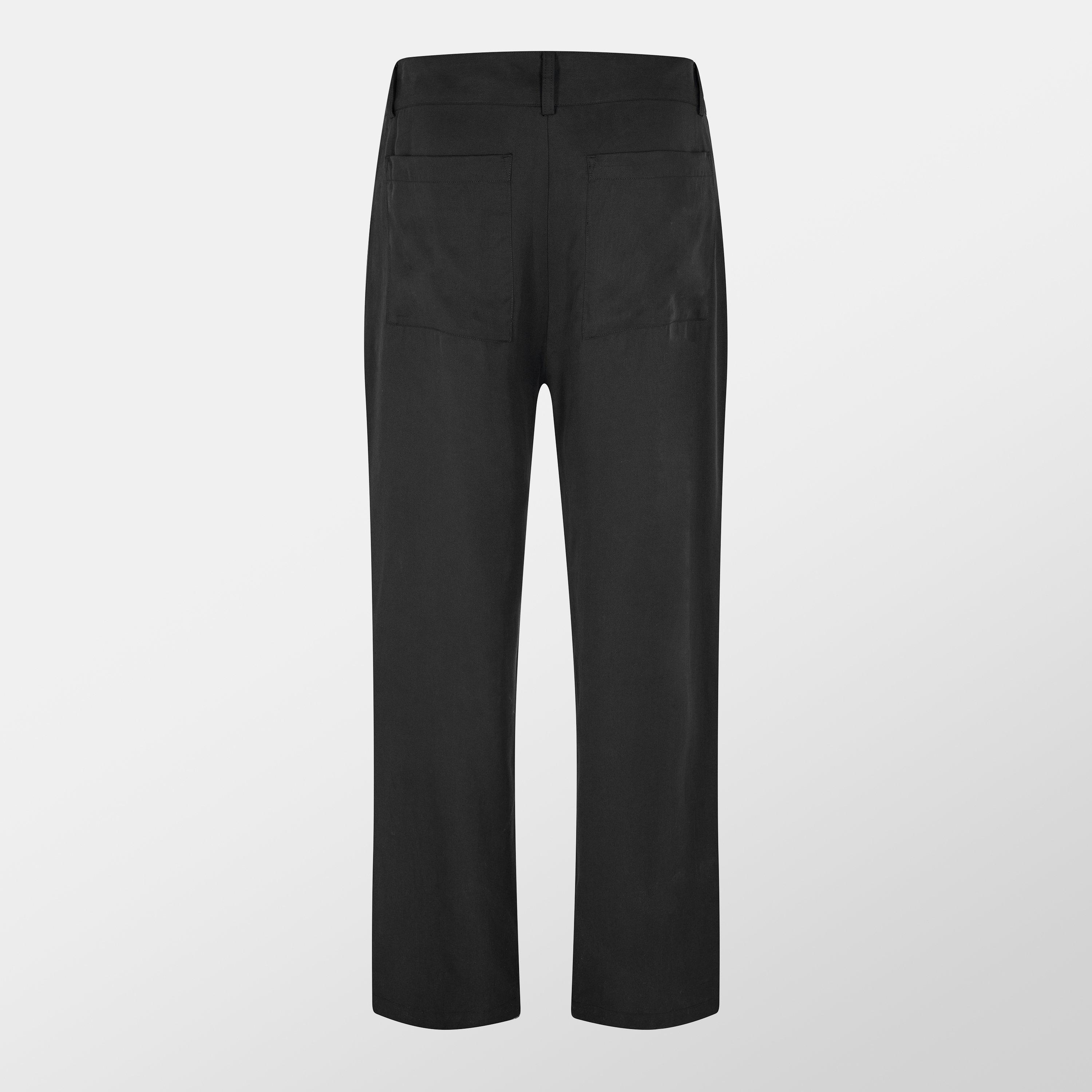 Black/Black - Cole Buxton - Men's Side Tape Straight Leg Trouser - 2