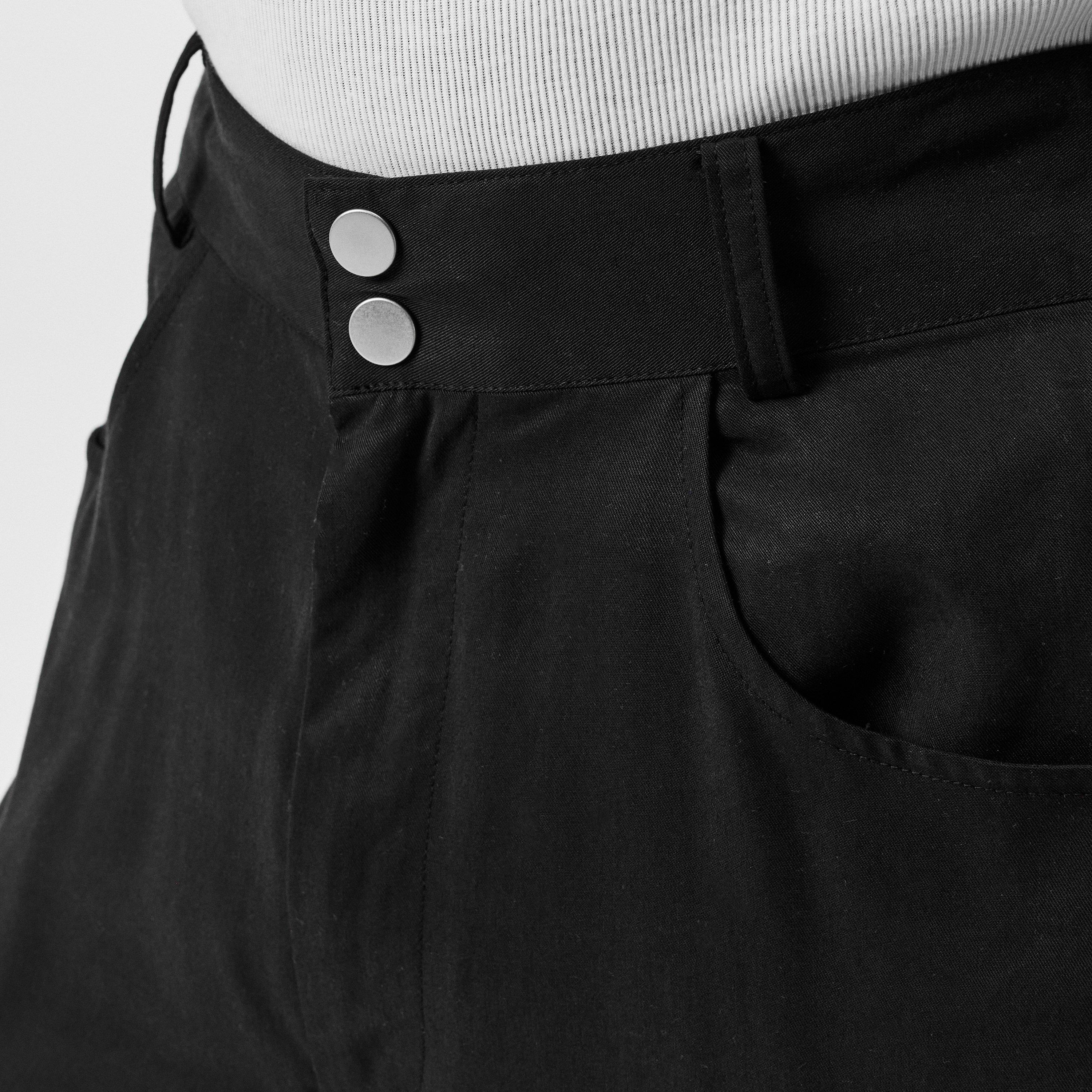 Black/Black - Cole Buxton - Men's Side Tape Straight Leg Trouser - 5