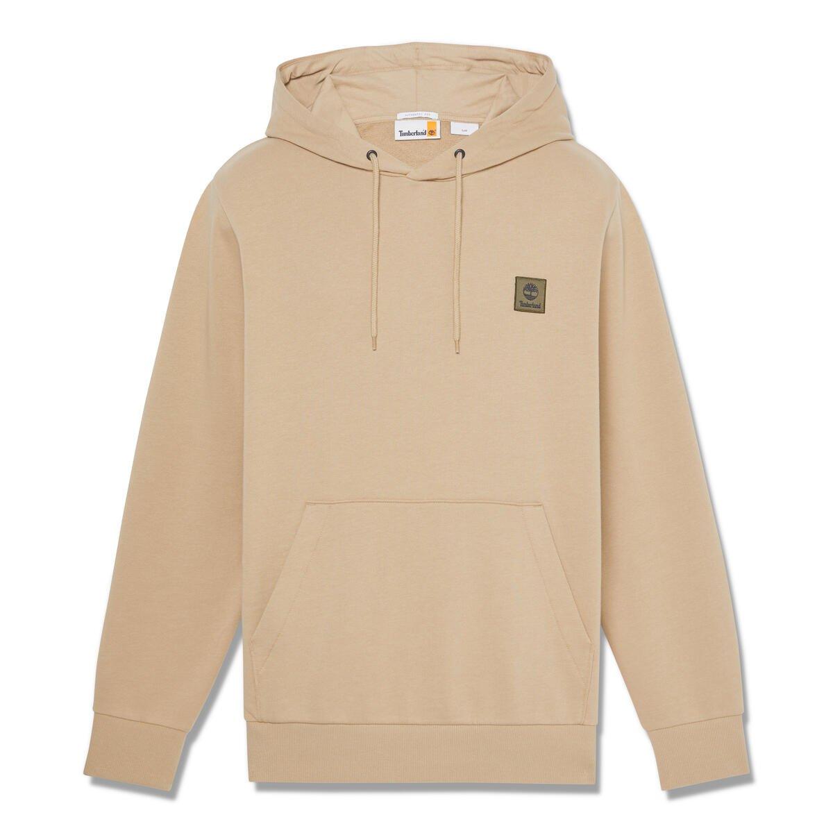 Lemon Pepper - Timberland - Men's Woven Badge Black Pull Over Hoodie - 1