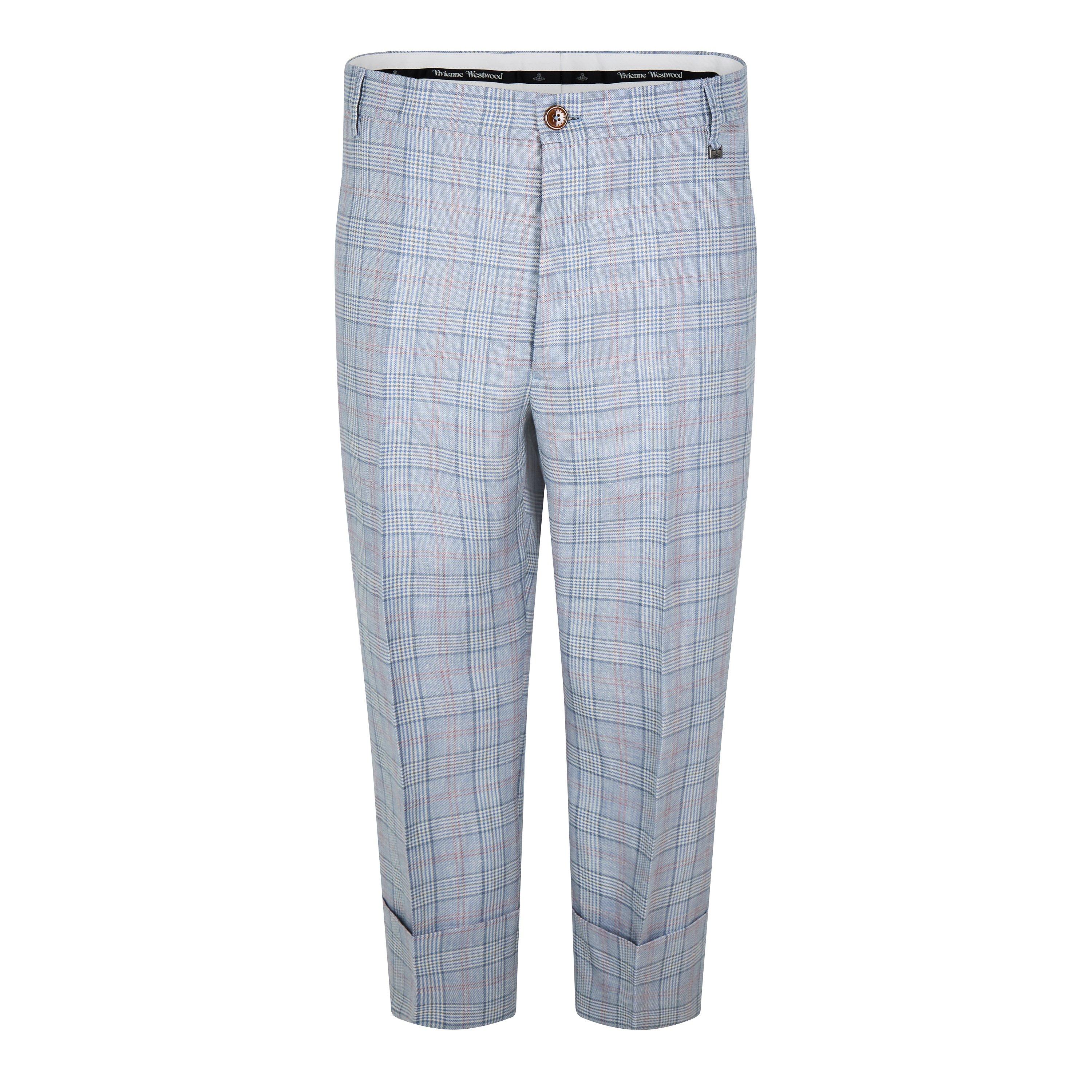Vivienne Westwood Men's George Cropped Straight Leg Trousers - Multi - M