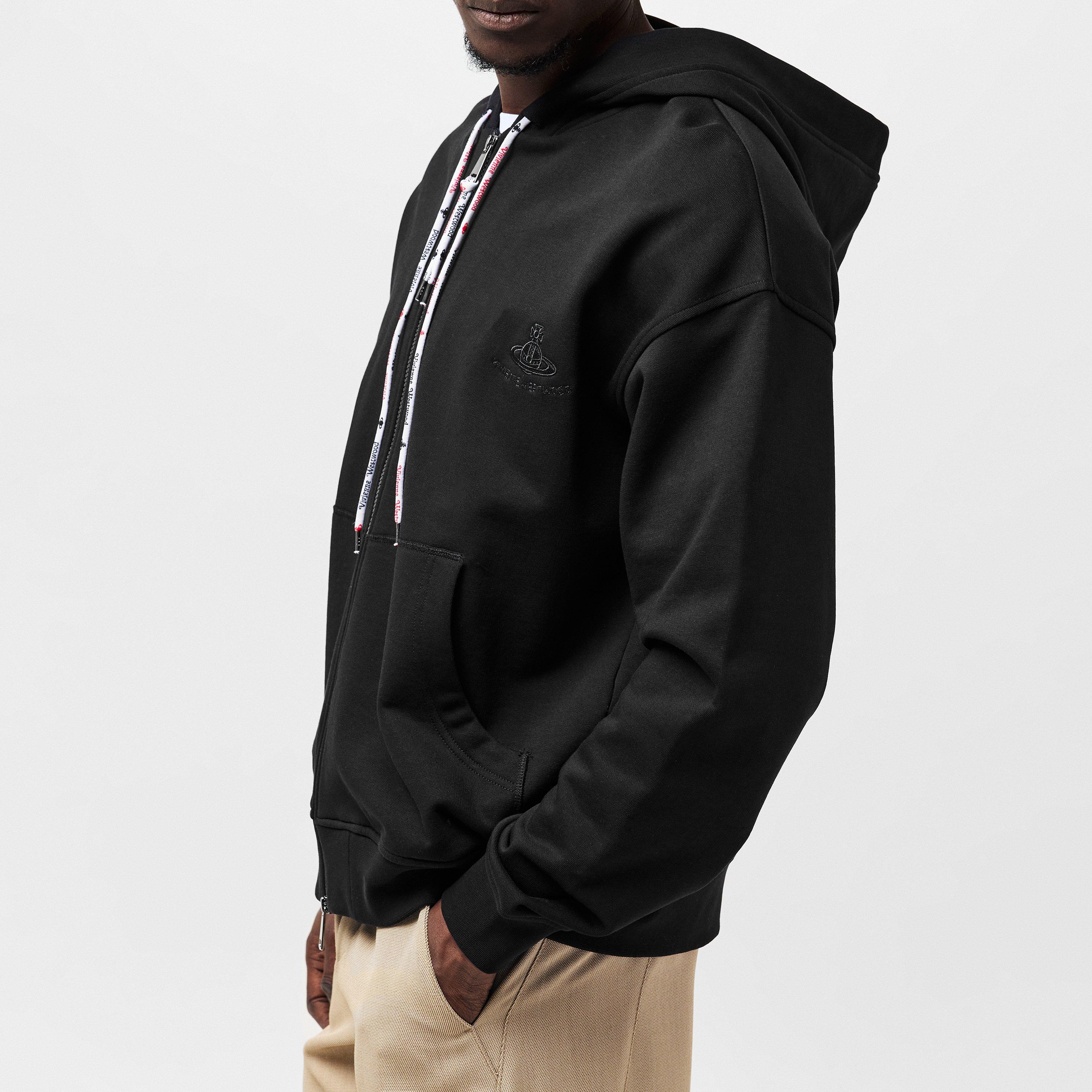 Black - Vivienne Westwood - Rugged Zip Hoodie - 2