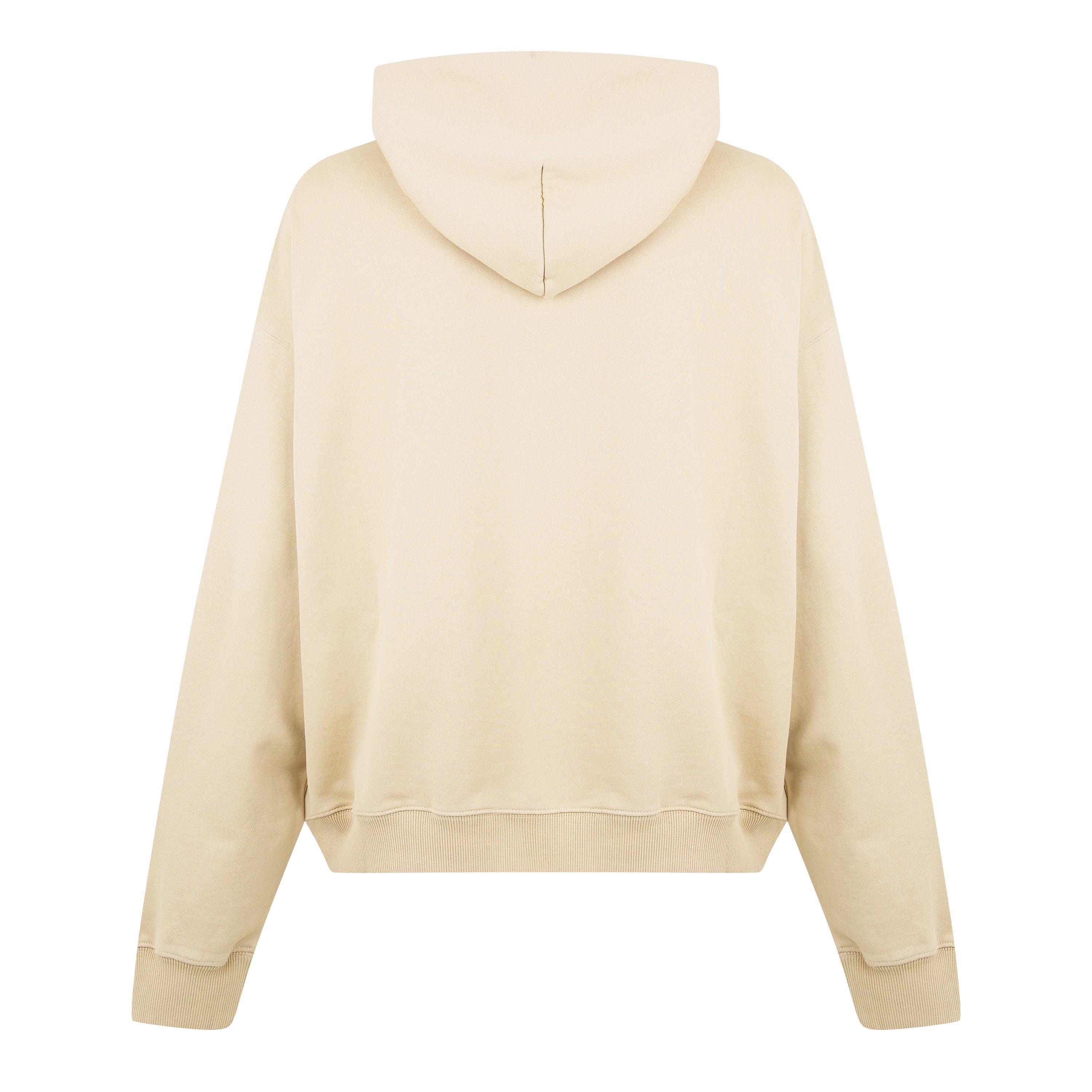 Beige - Off White - Men's  Script Hoodie, Logo Hoodie - 6