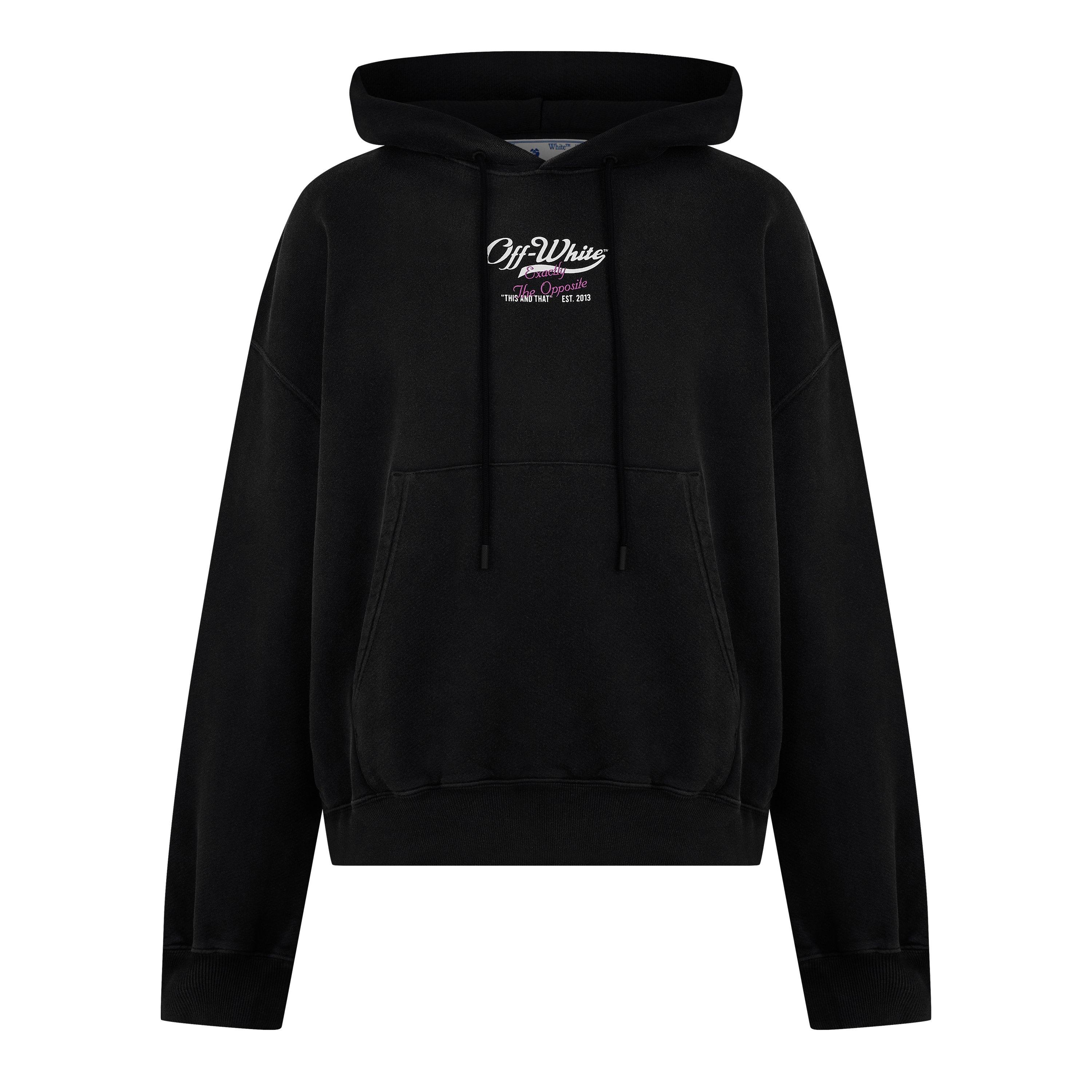 Black - Off White - Men's Wave Off Hoodie - 1