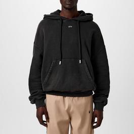 Off White Men's Saint Matthew Distressed Graphic Print Hoodie