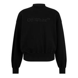 Off White Boxy Crew Sweater