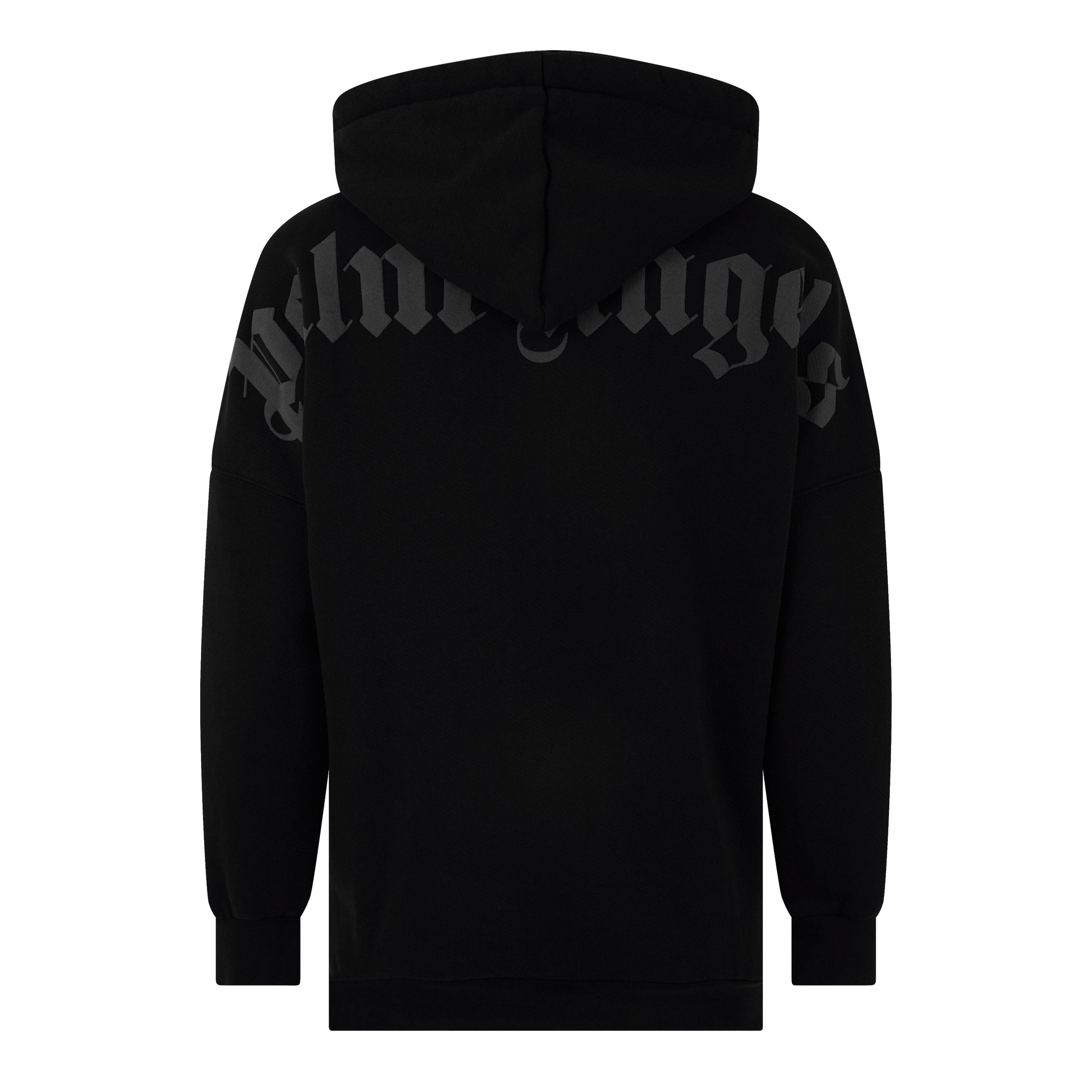 【Palm Angels】ロゴ プリント ドロップ ショルダー フーディ Palm Angels (パームエンジェルス) NEW BASIC HOODIE ロゴ