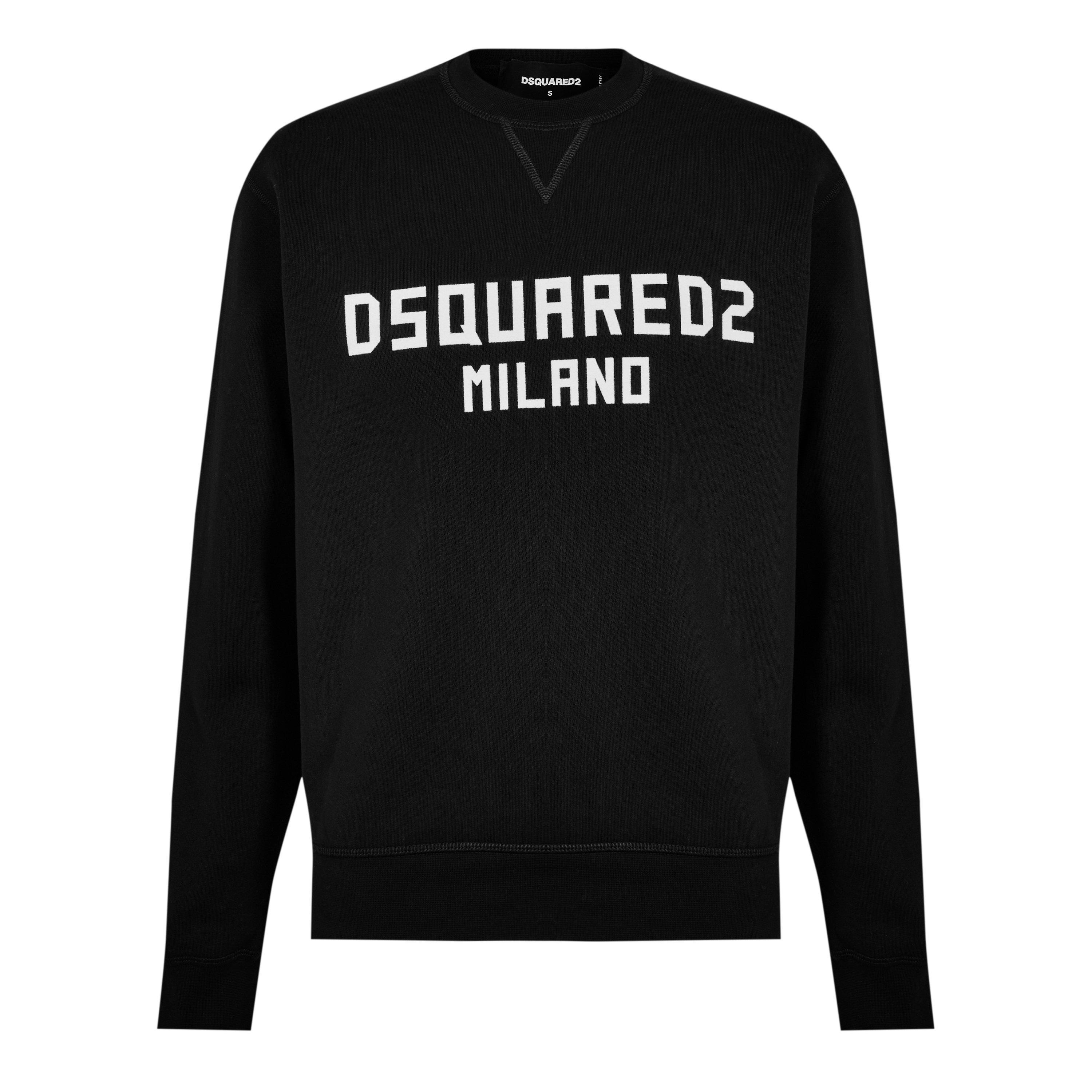 Black White - DSquared2 - Logo Print Sweatshirt - 1