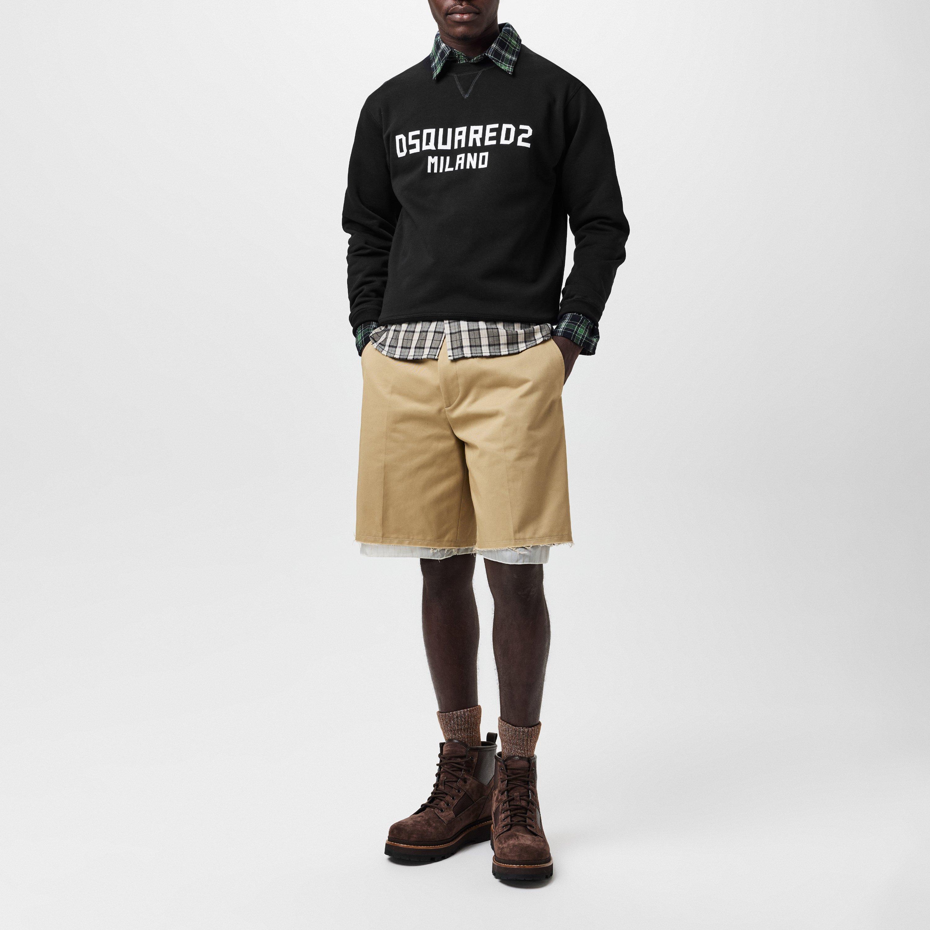 Black White - DSquared2 - Logo Print Sweatshirt - 6