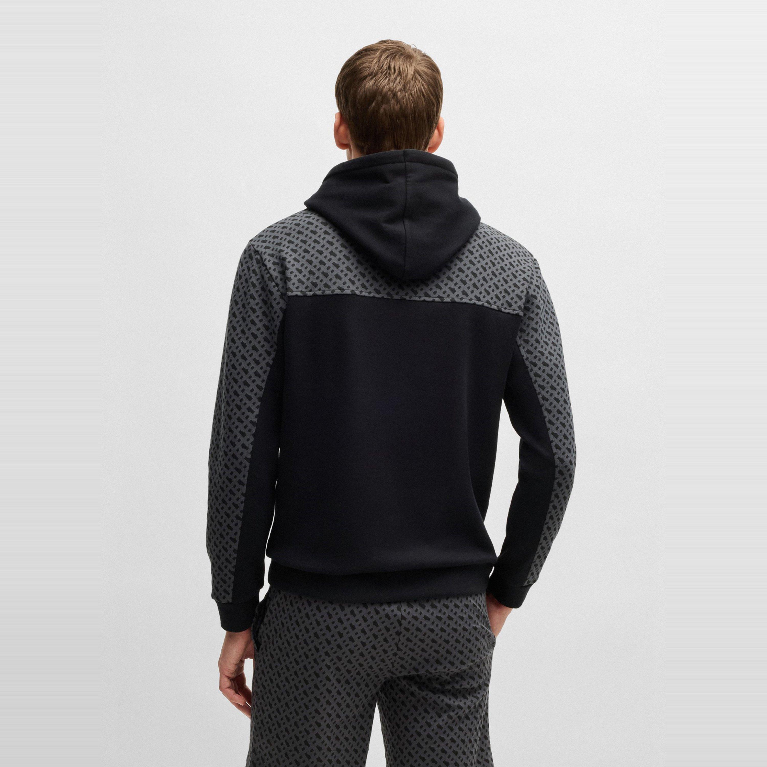 Black 001 - Boss - Men's LukeMono Hoodie, Mono Design - 3