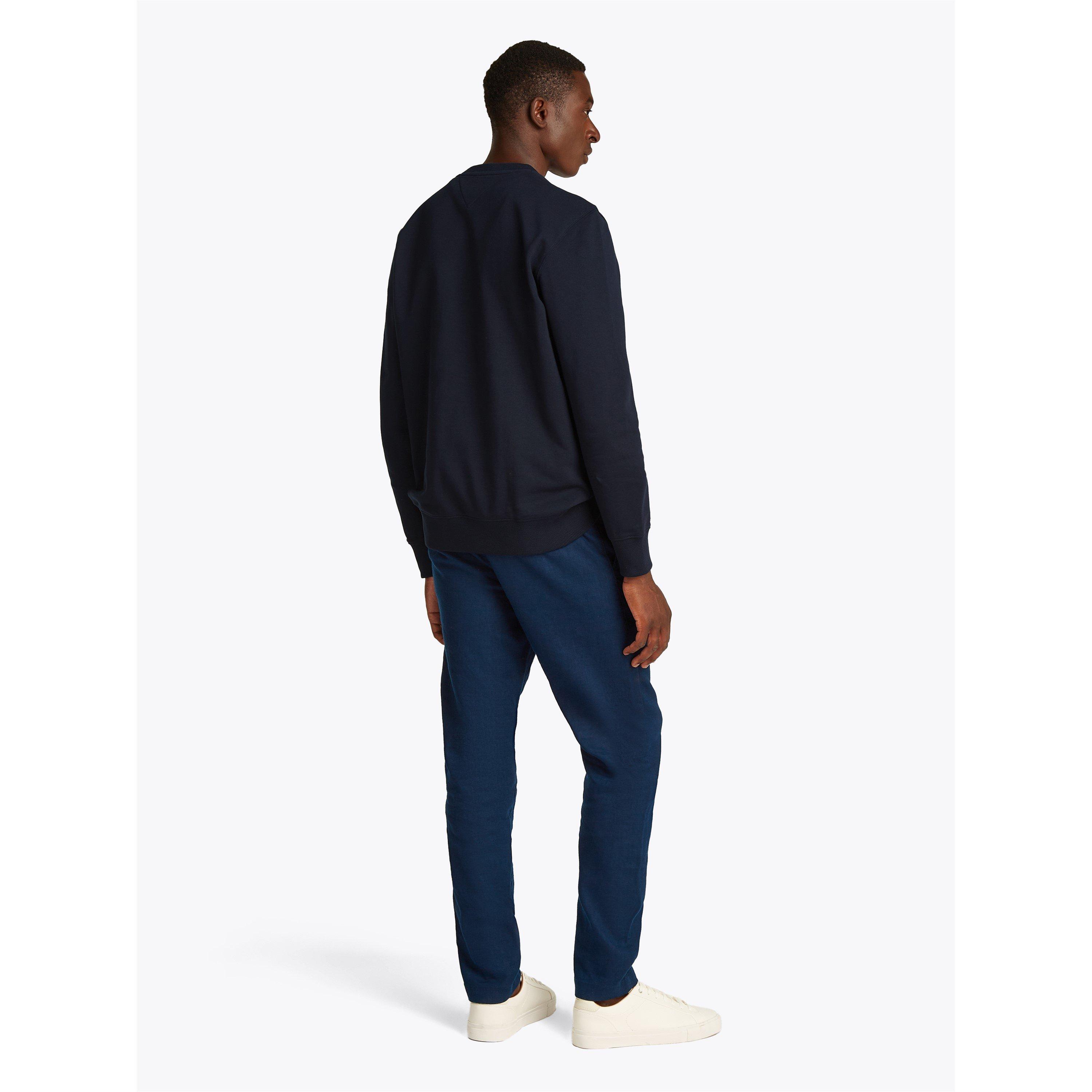 Navy - Tommy Hilfiger - ESSENTIAL TERRY CREWNECK - 4