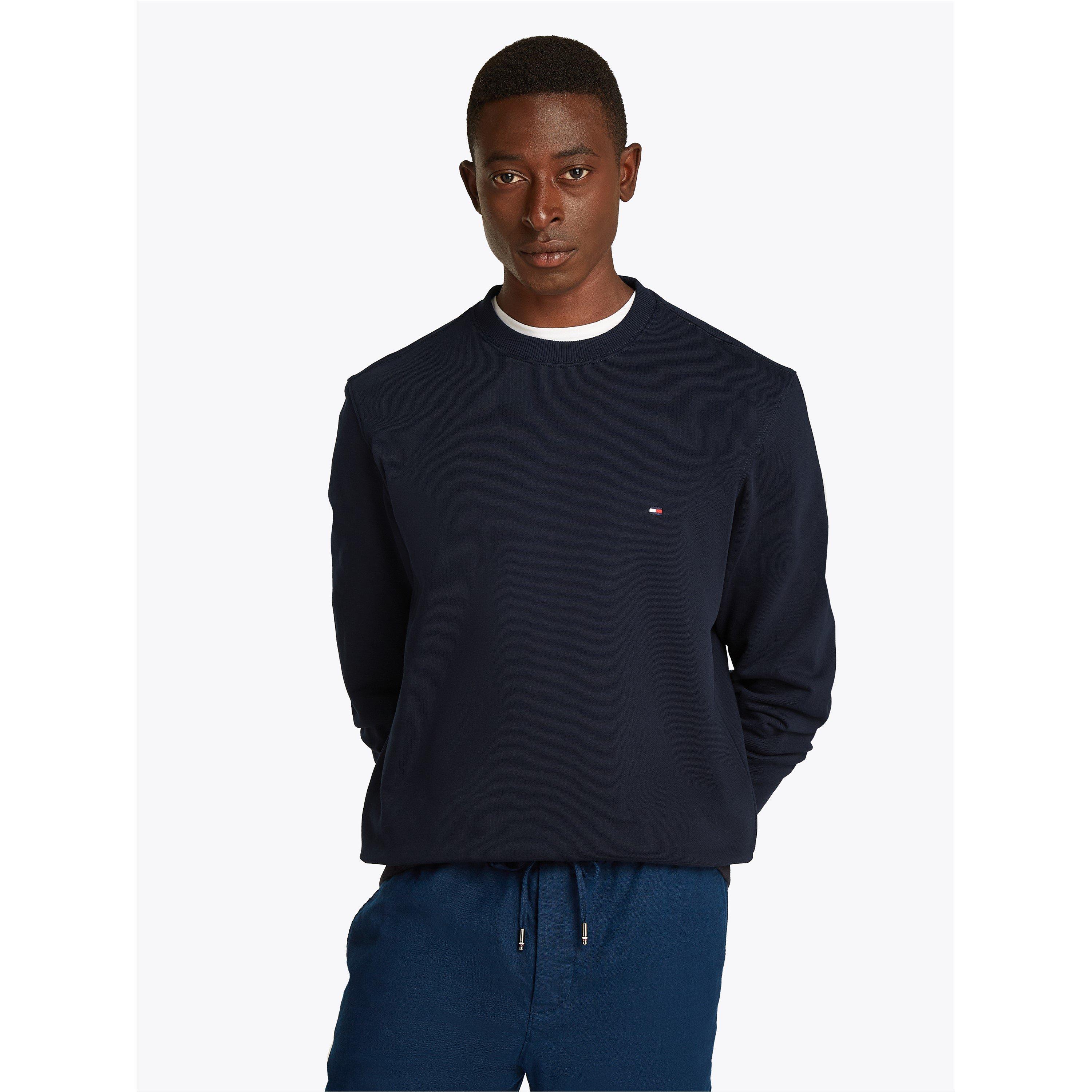 Navy - Tommy Hilfiger - ESSENTIAL TERRY CREWNECK - 7