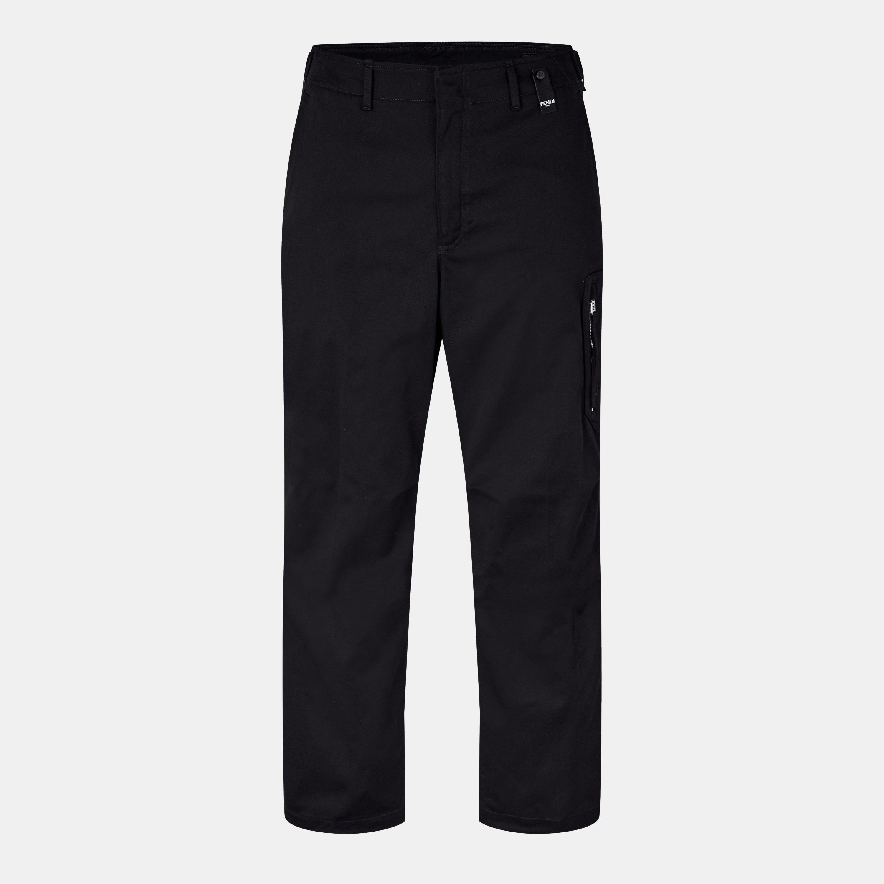 Black - Fendi - Cargo Trousers - 1