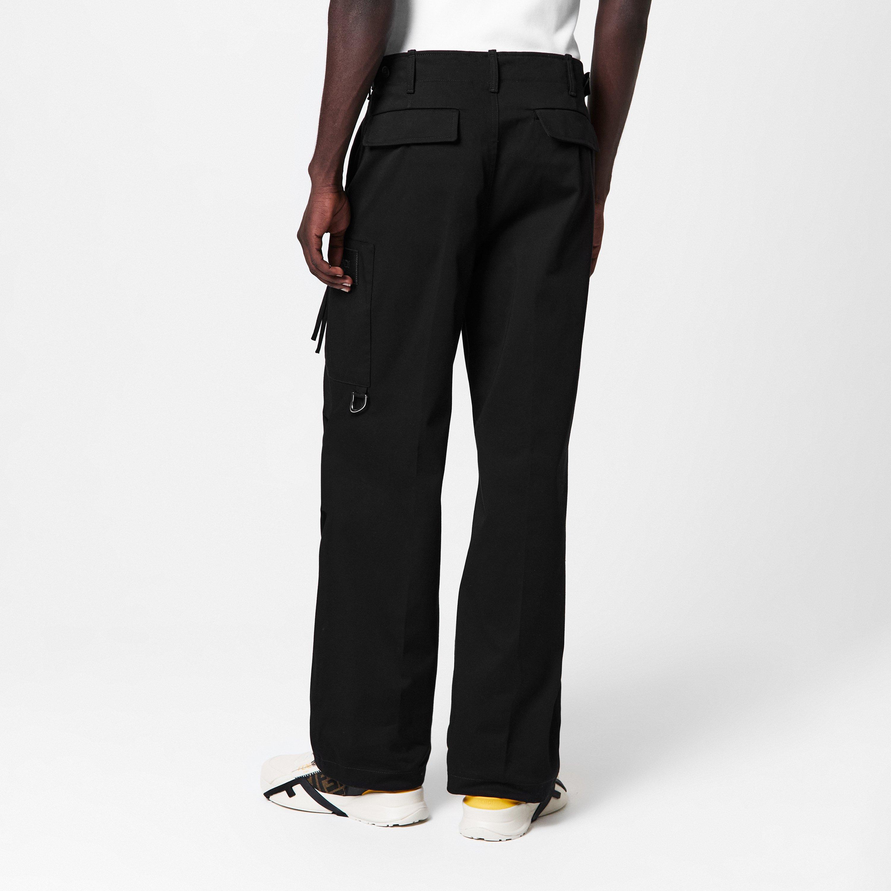 Black - Fendi - Cargo Trousers - 4