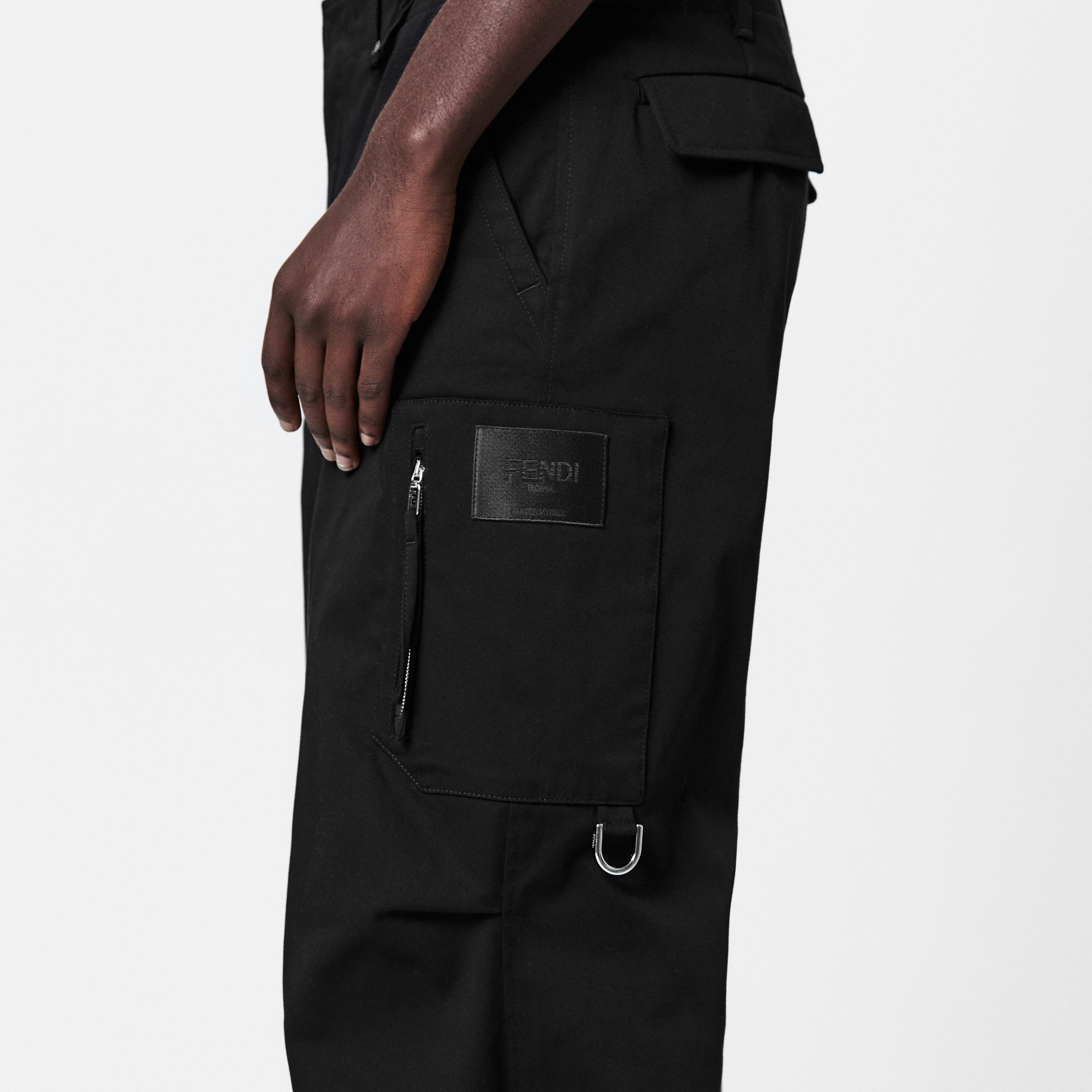 Black - Fendi - Cargo Trousers - 5