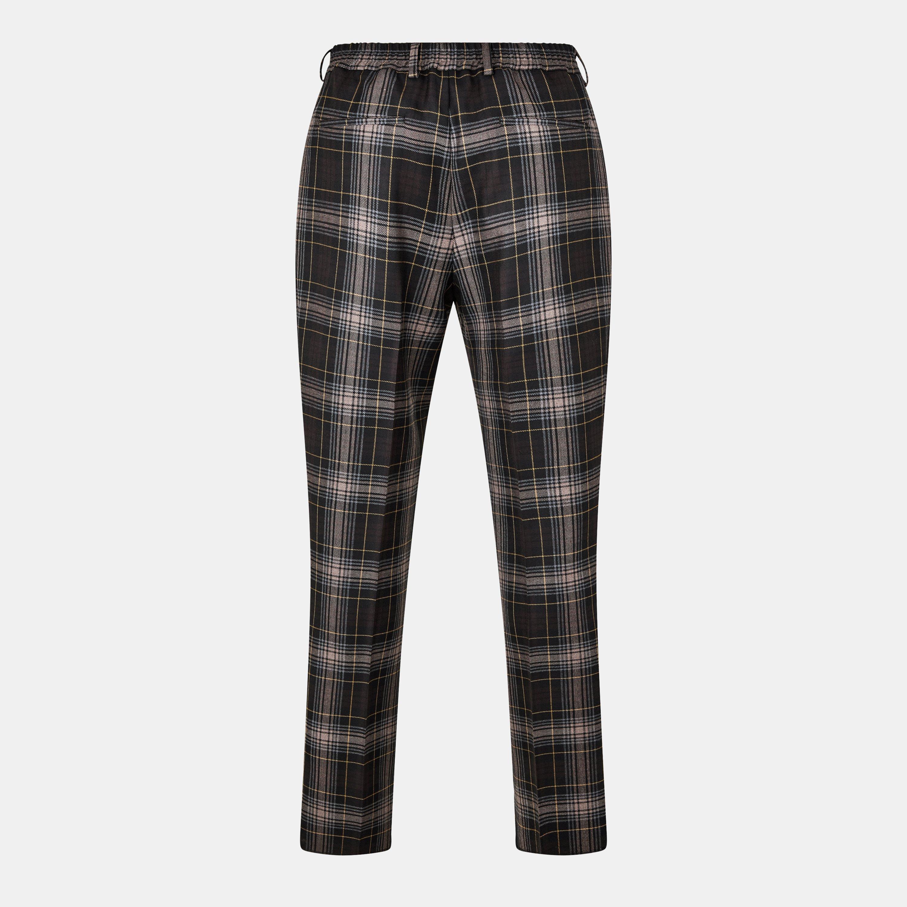 Tobac/Yllw - Fendi - Tartan Trousers - 2