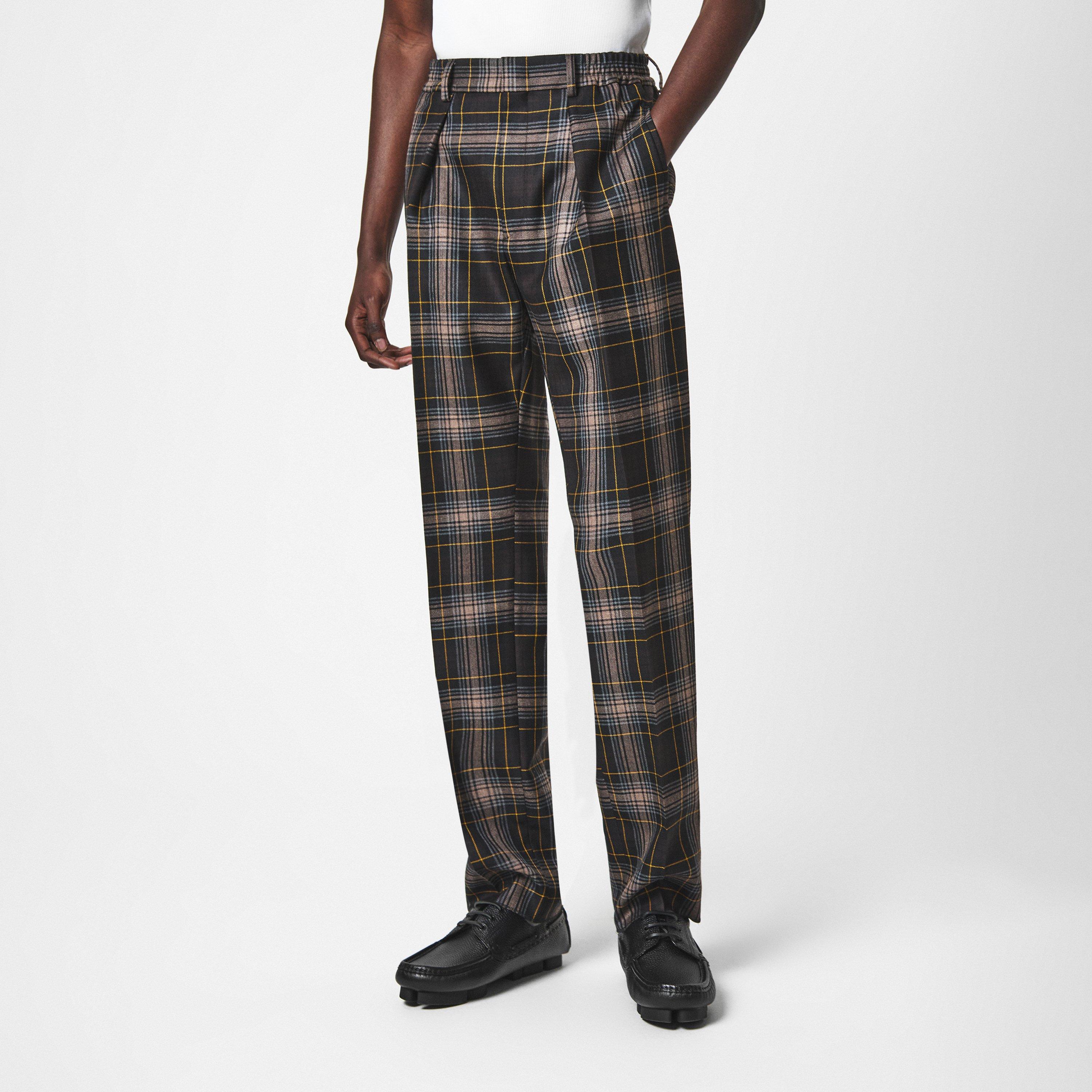 Tobac/Yllw - Fendi - Tartan Trousers - 3