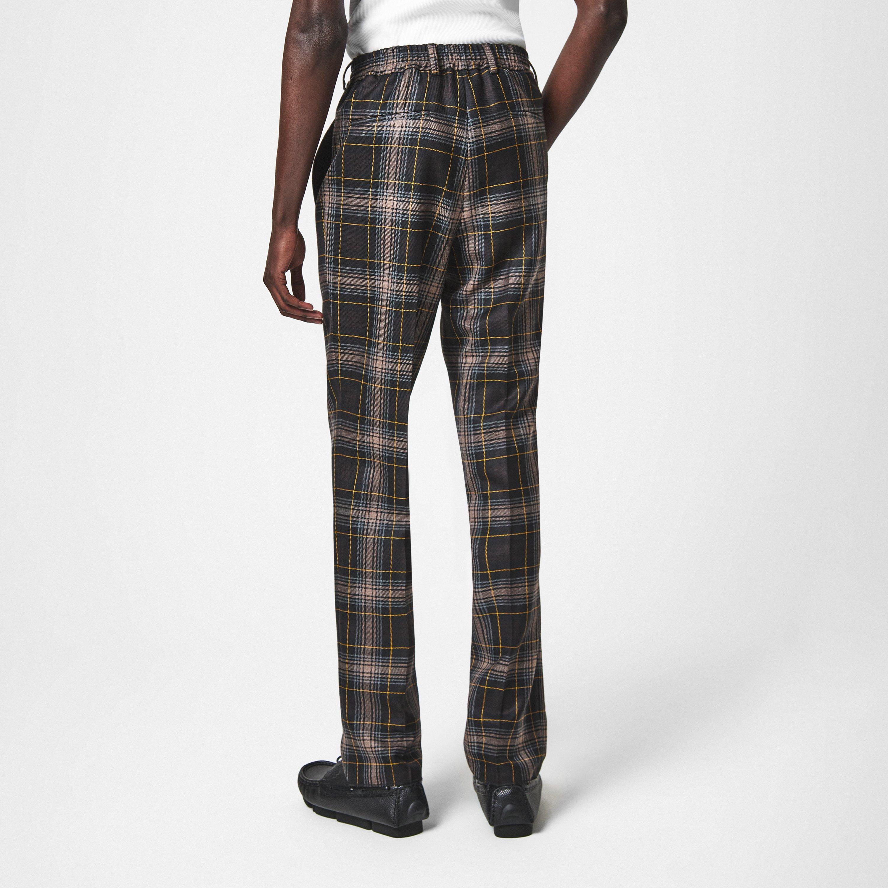 Tobac/Yllw - Fendi - Tartan Trousers - 4