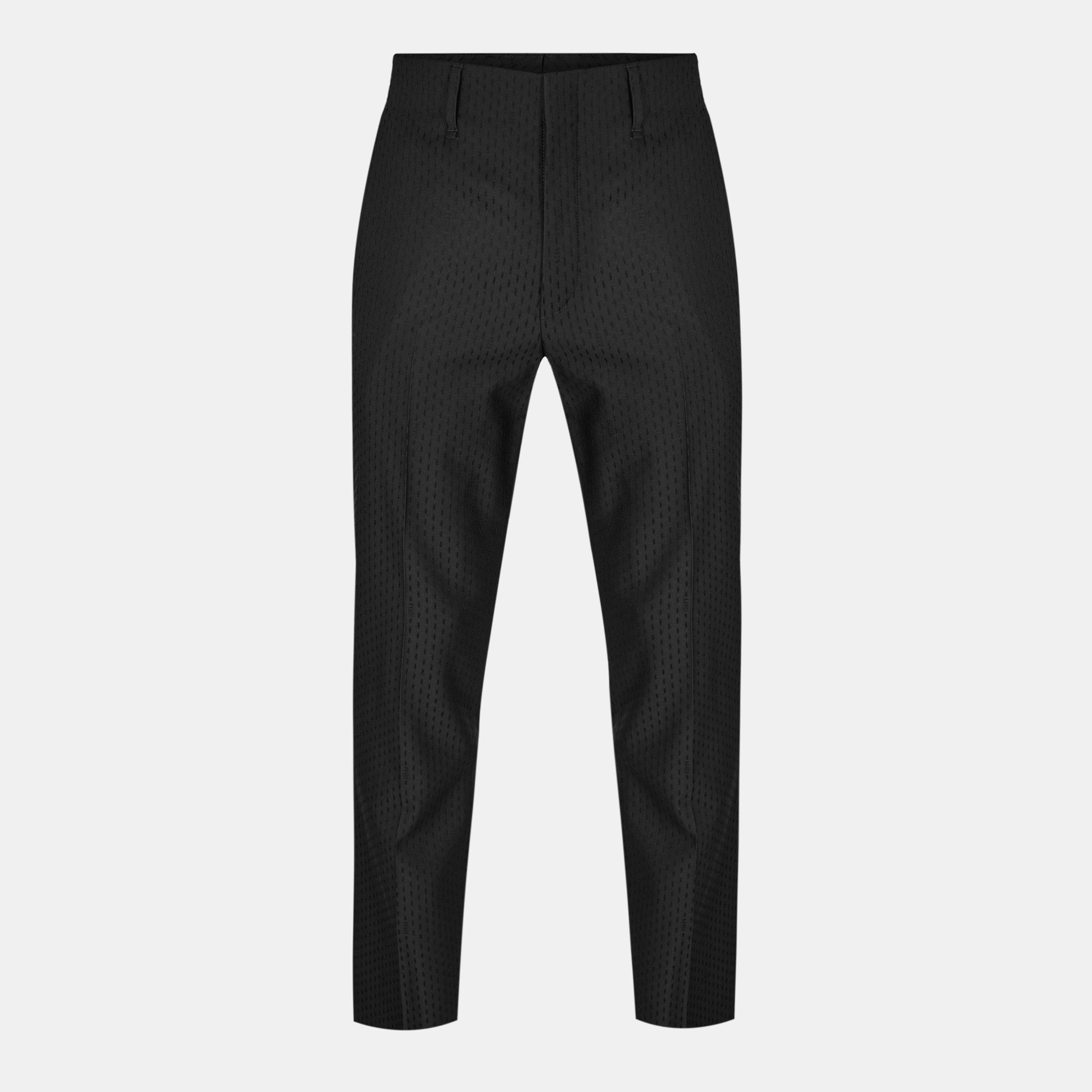 Fendi Stitch Trousers - Black - Size M (48)