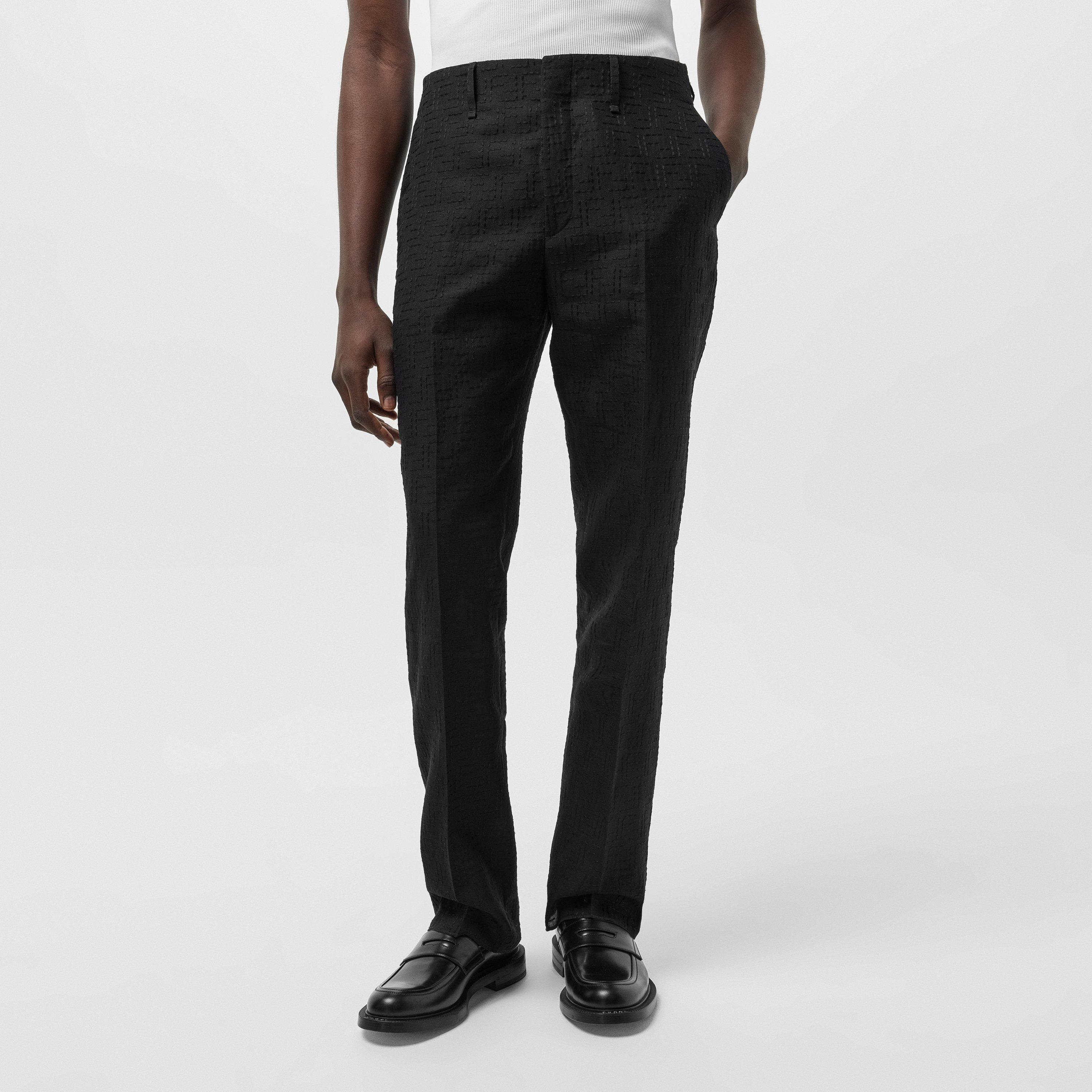 Black - Fendi - Ff Jacquard Trousers - 3