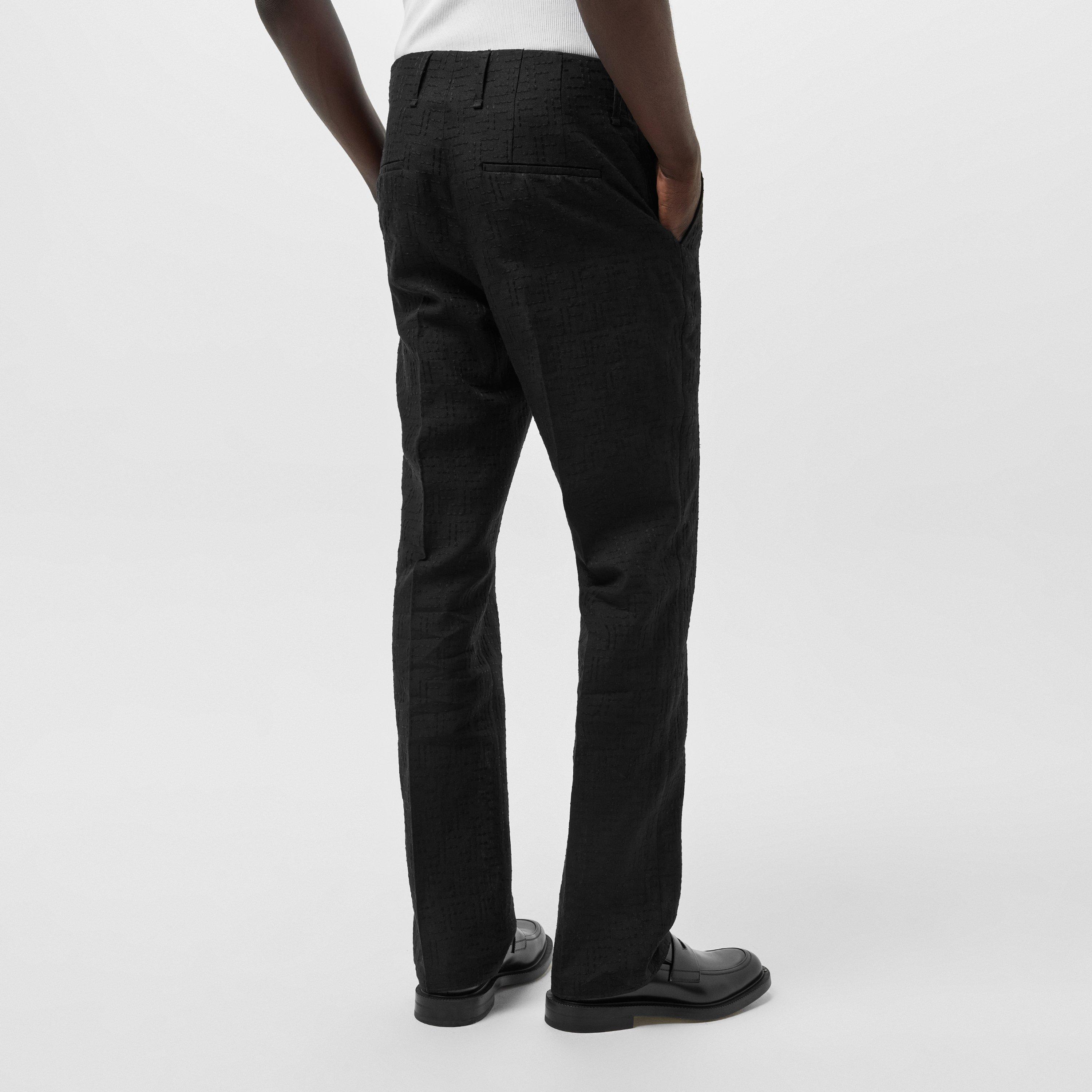 Black - Fendi - Ff Jacquard Trousers - 4