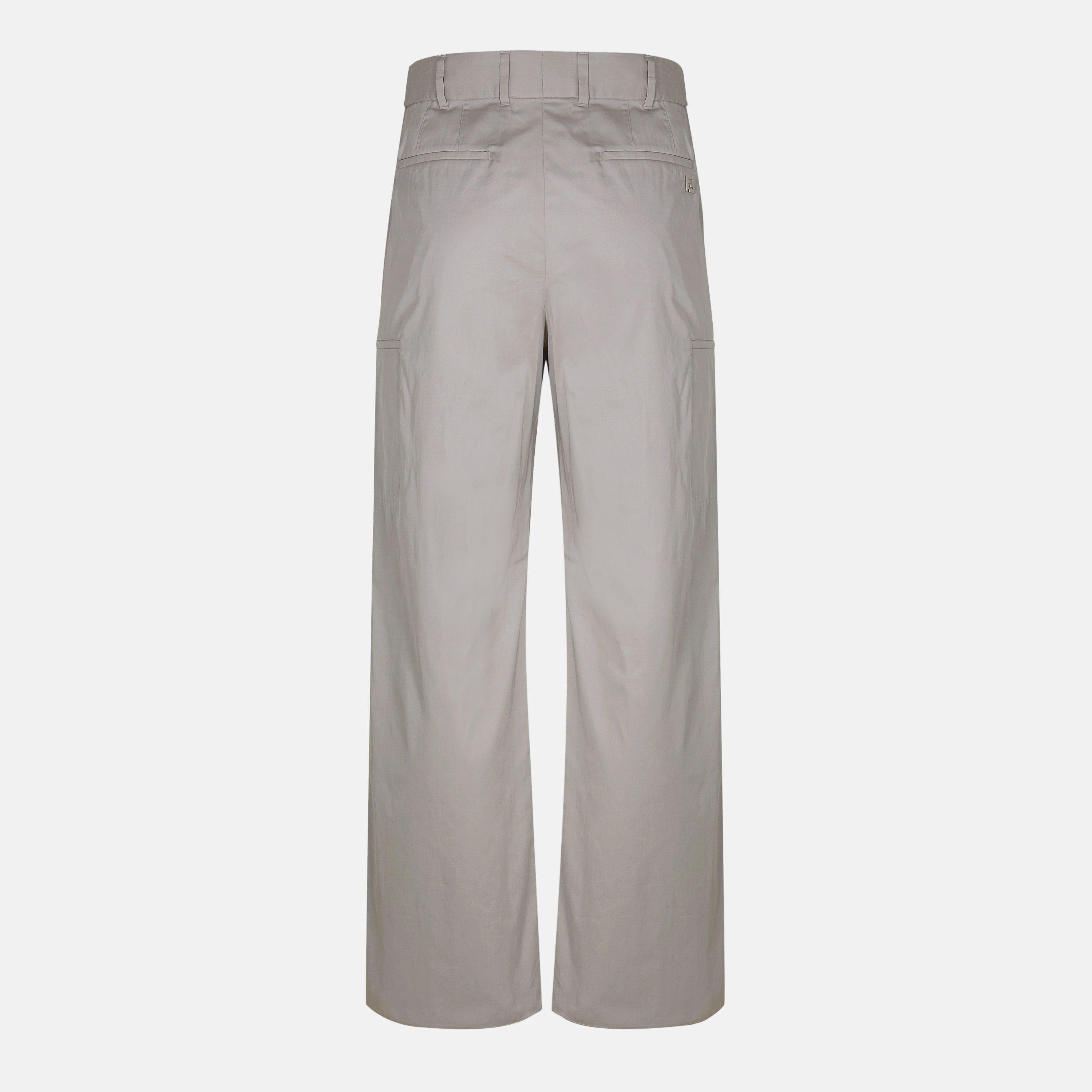 Stone - Fendi - Straight Trousers - 2