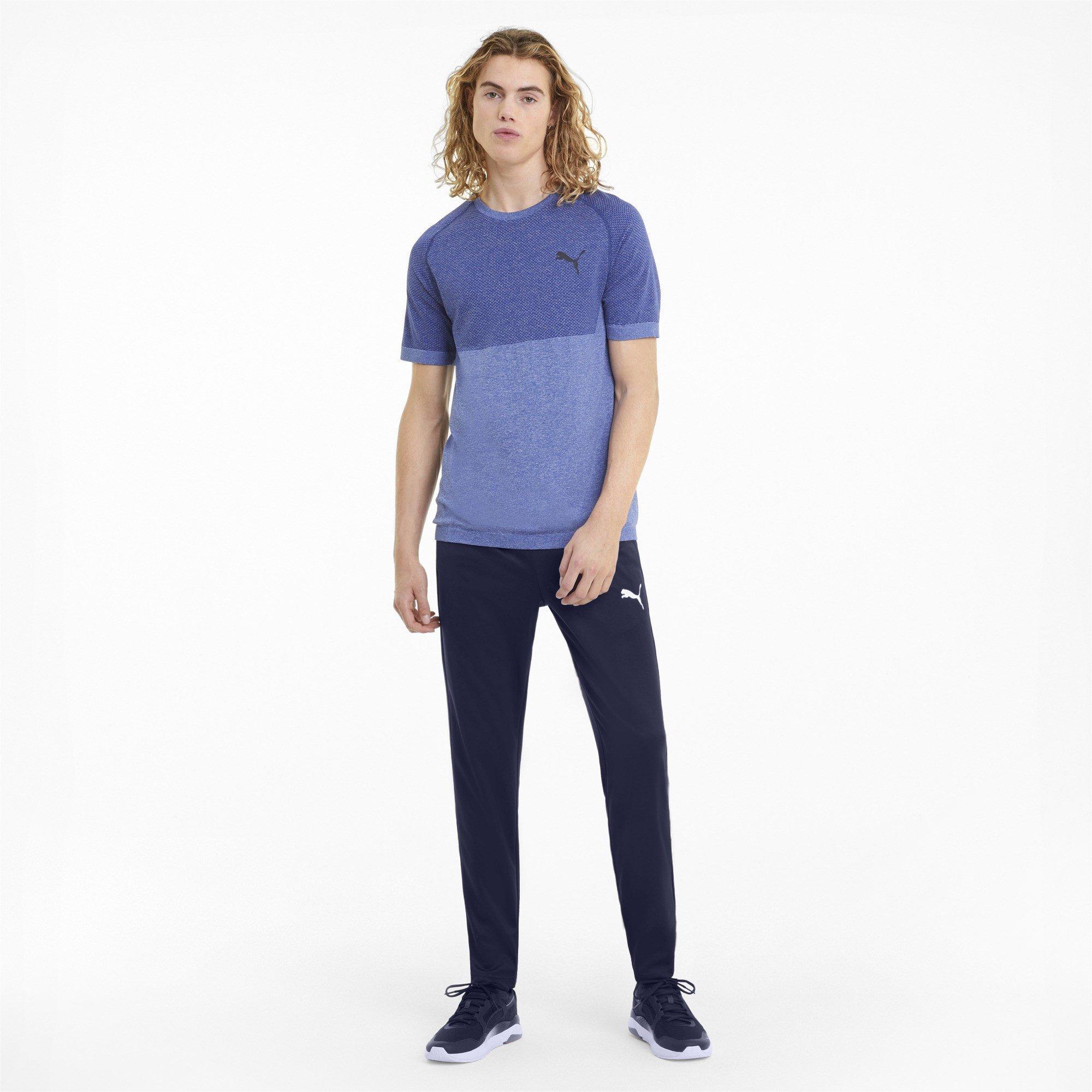 Blu navy - Puma - Tapered Tracksuit Bottoms Mens - 5