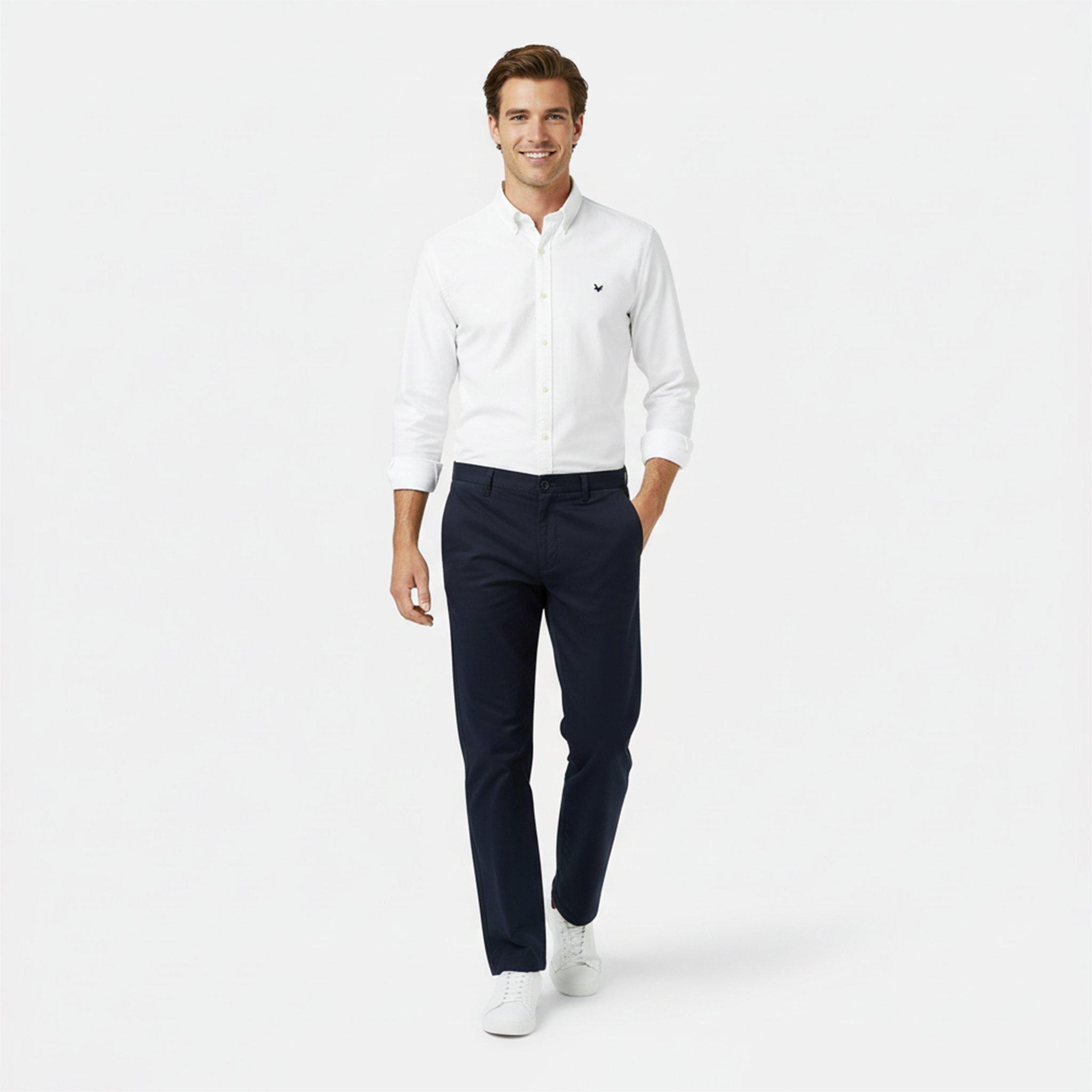 Schwarz - Jack Wills - Men's Relaxed Chinos - 5