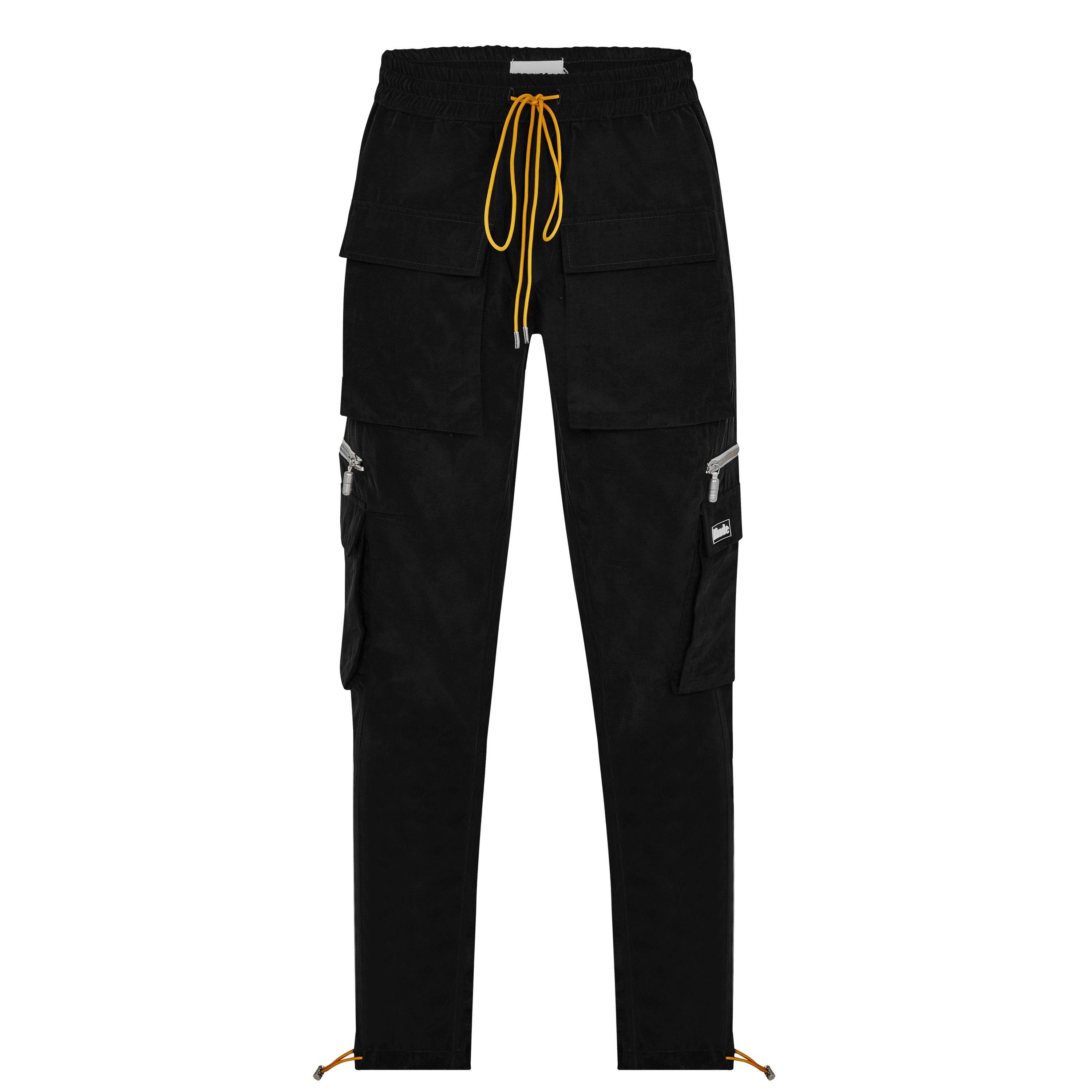 Black 0372 - Rhude - Cupro Cargo Pants - 7