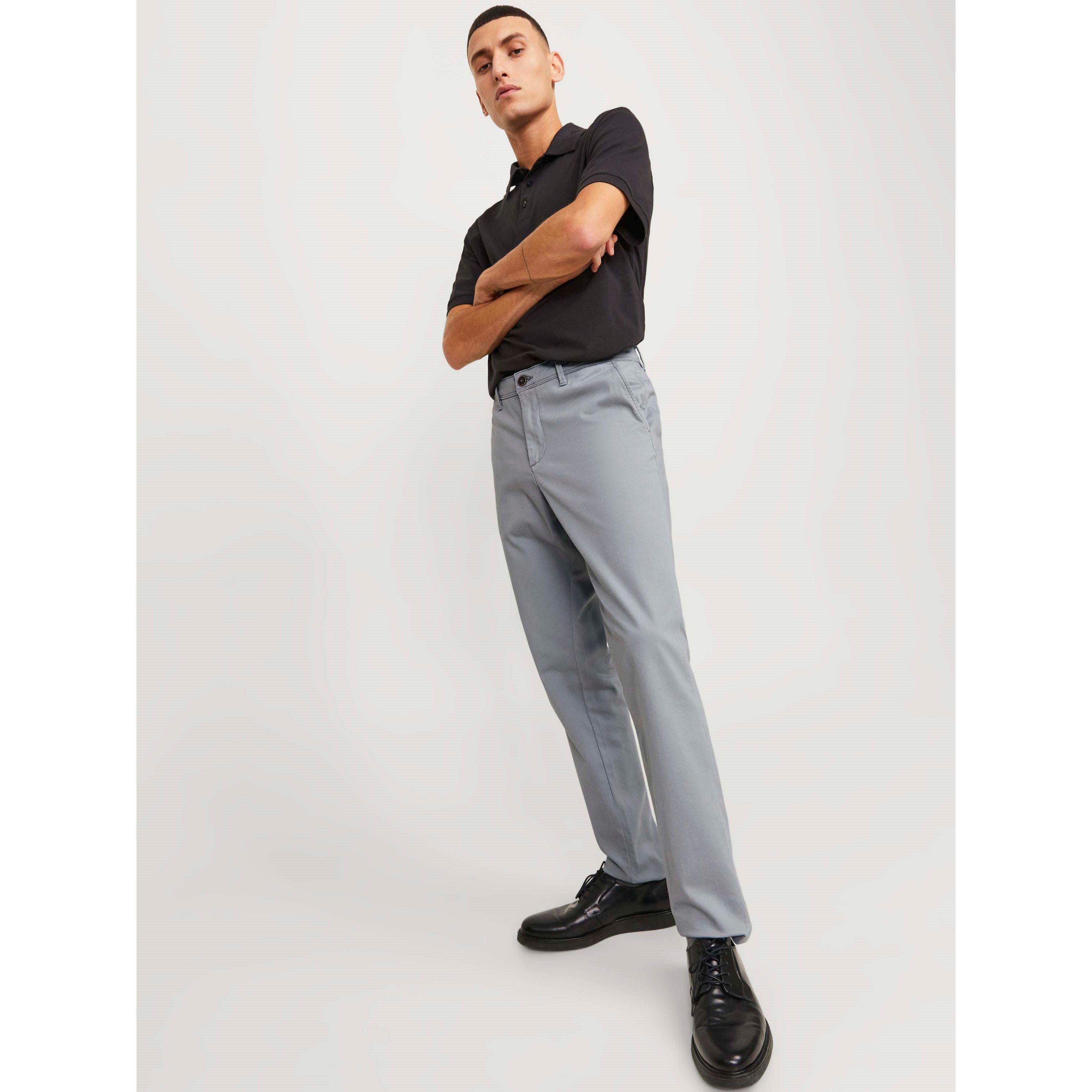 Ultimate Grey - Jack and Jones - Men's Marco Bowie Chinos - 8