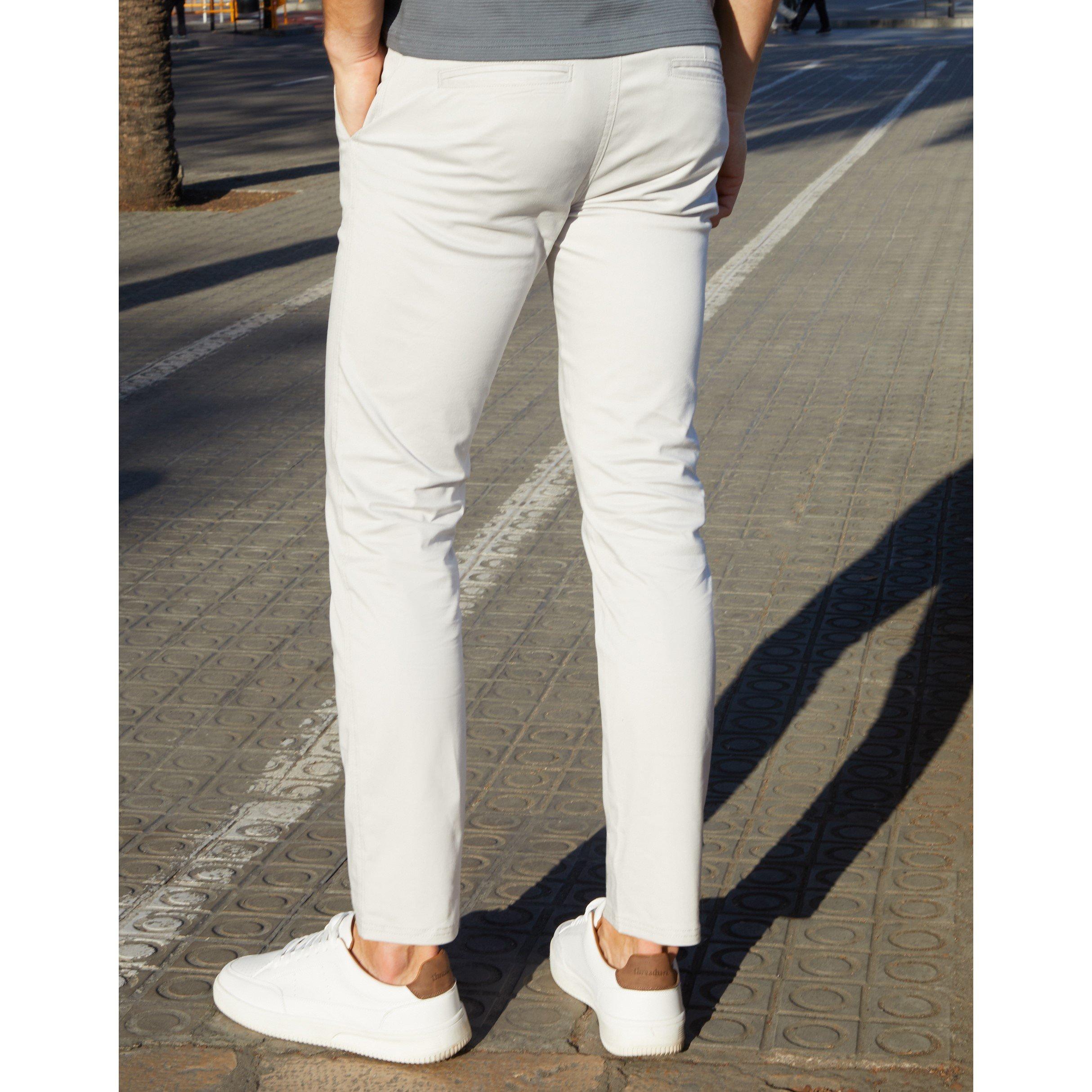 Chalk - Threadbare - Men's Laurito Chinos - 3