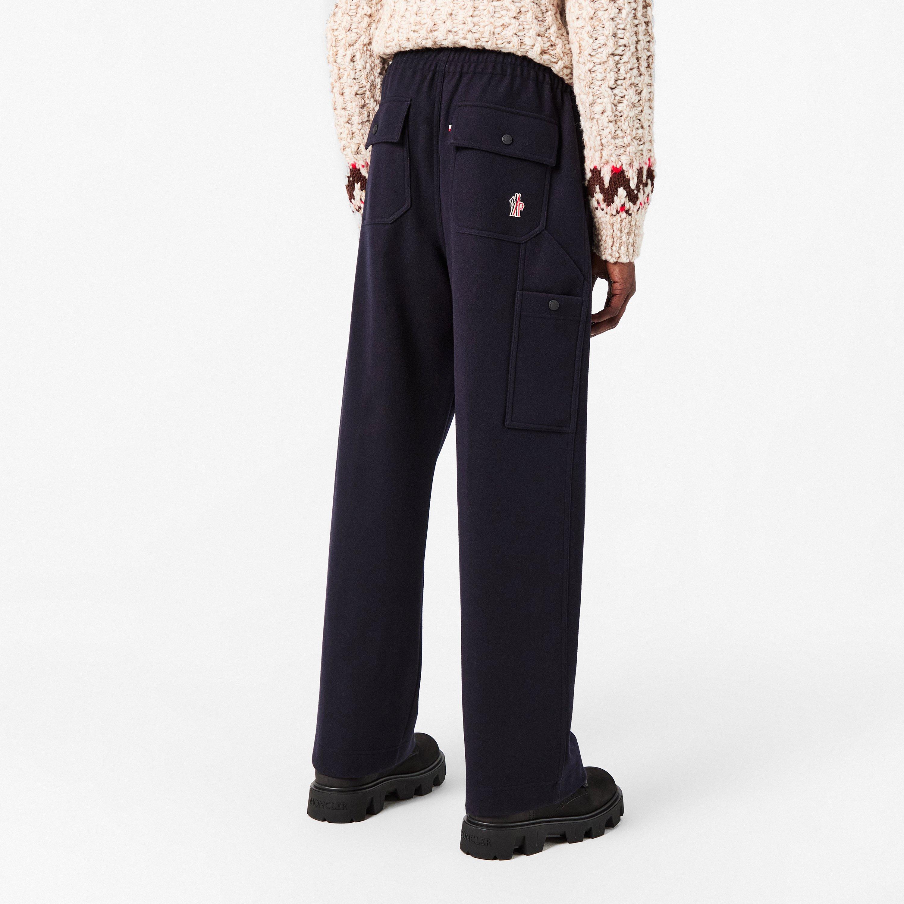 Navy 742 - Moncler Grenoble - Men's Wool Cargo Trousers - 4