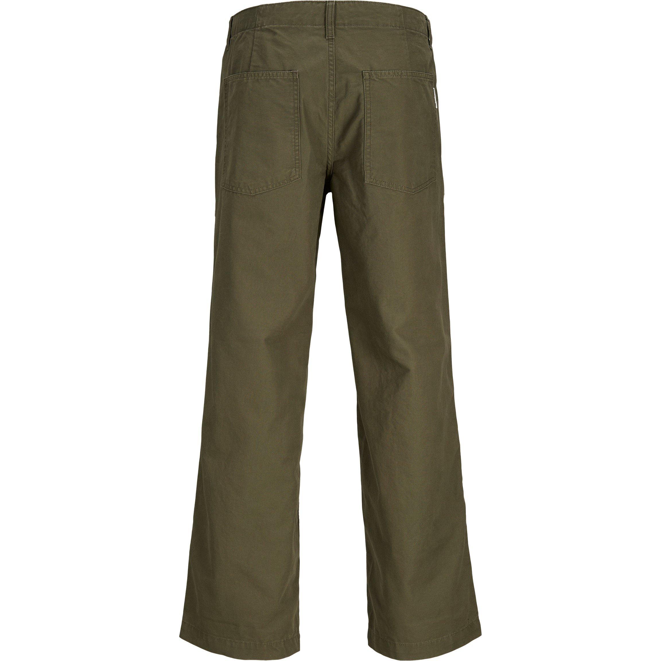 Olive Night - Jack and Jones - Men's Flared Chinos Trousers - 2