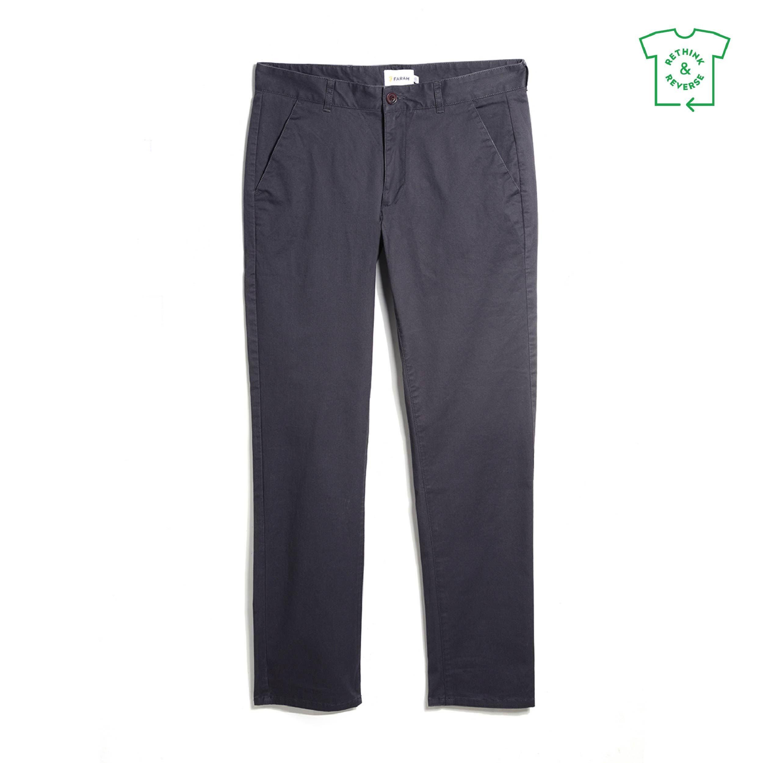 Farah Men's Elm Slim Chinos - Grey Farah Grey - 28W R