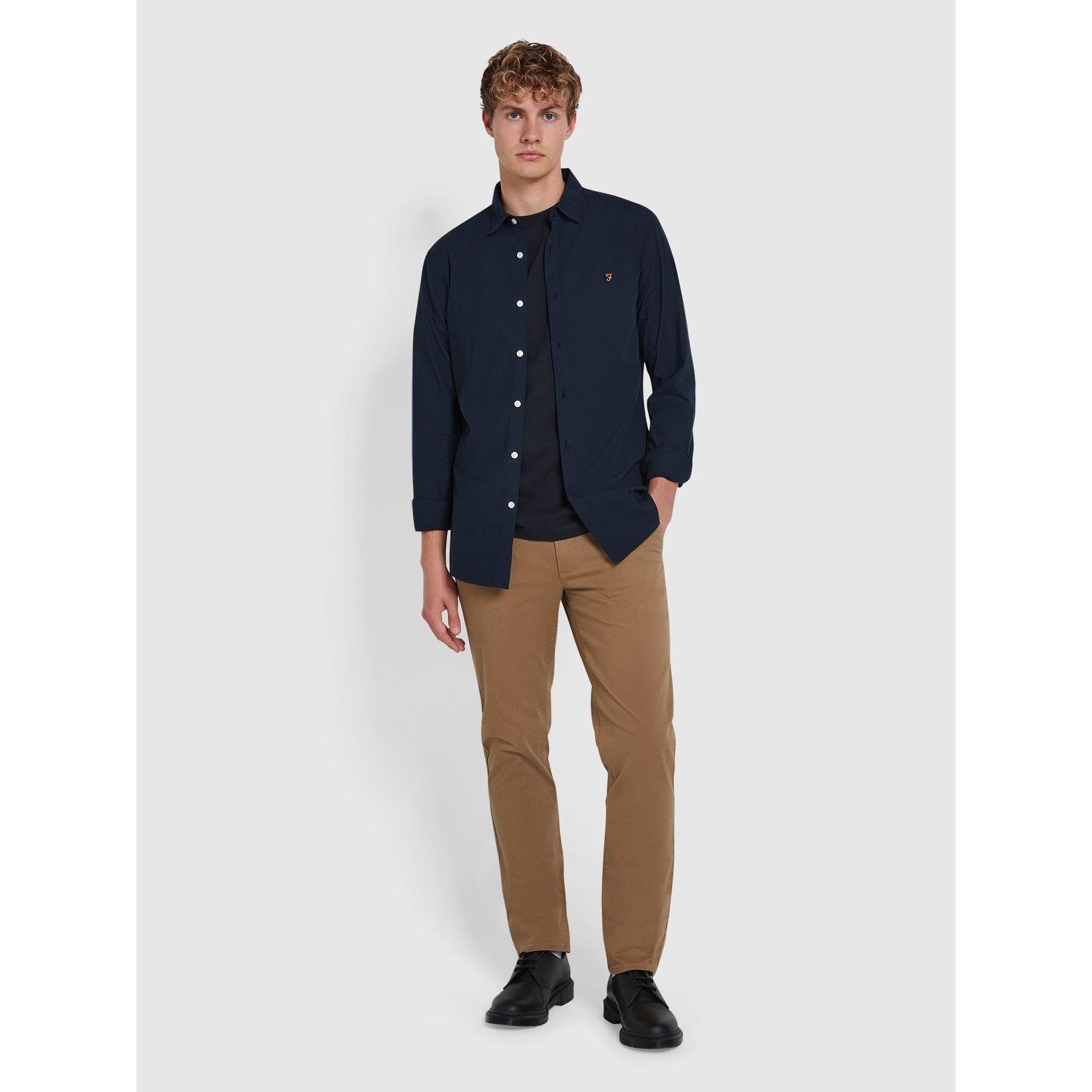 Beige 223 - Farah - Elm Slim Chinos - 1