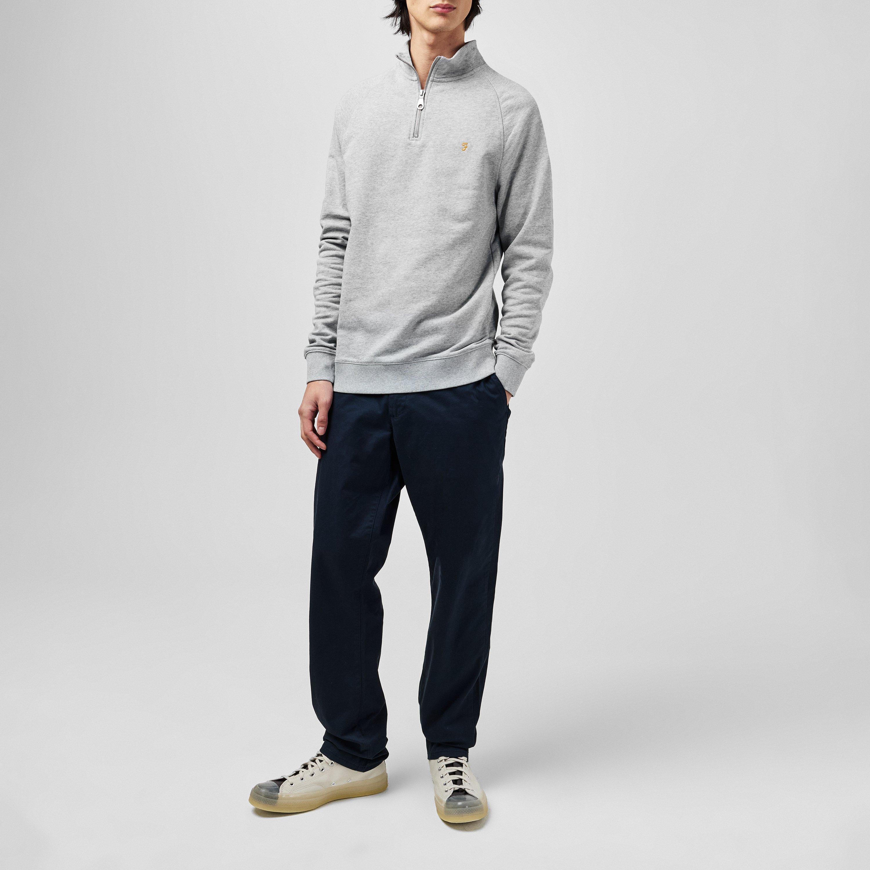 Navy 412 - Farah - Elm Slim Chinos - 6